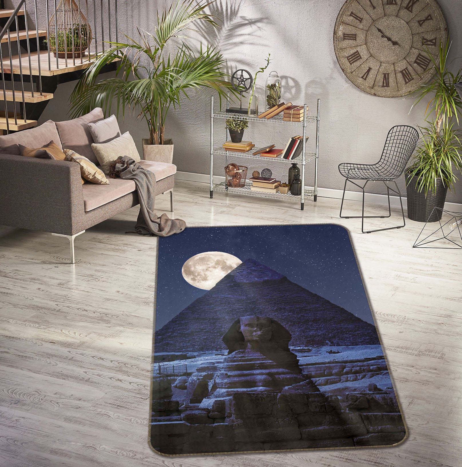 3D Moon Valley 1180 Marco Carmassi Rug Non Slip Rug Mat