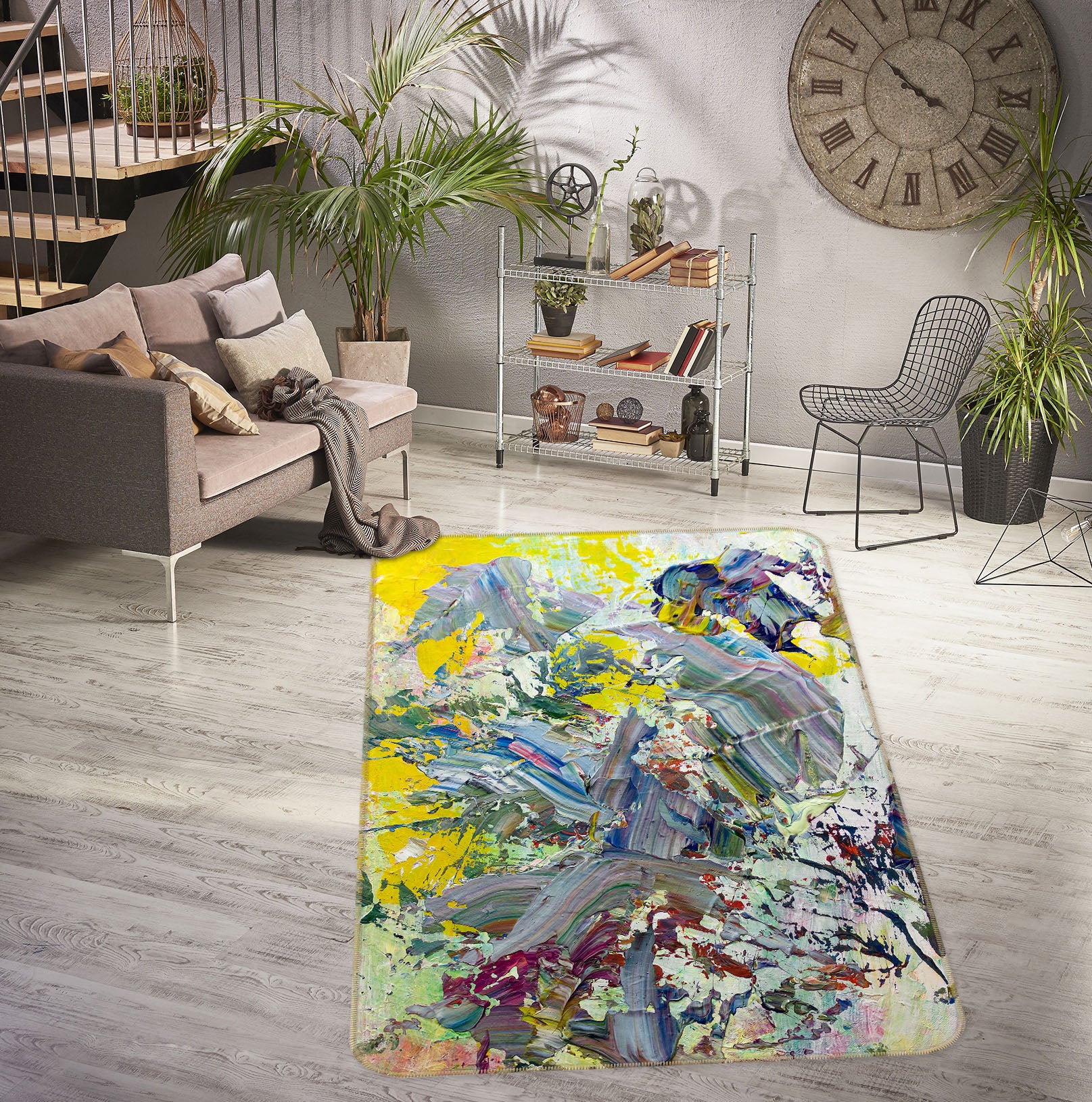 3D Fantasy Graffiti 3019 Allan P. Friedlander Rug Non Slip Rug Mat