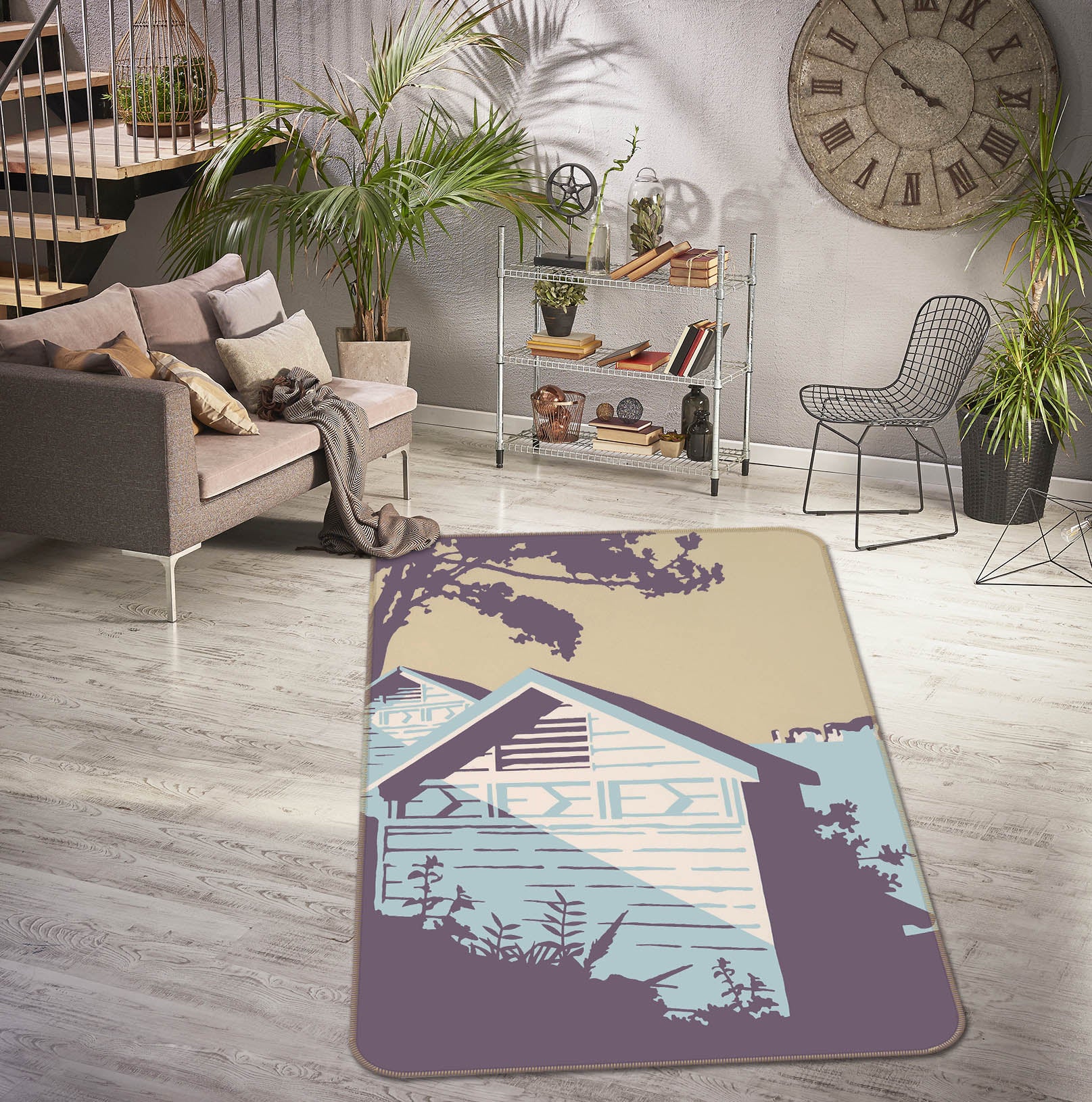 3D Old Harry Rocks 1107 Steve Read Rug Non Slip Rug Mat