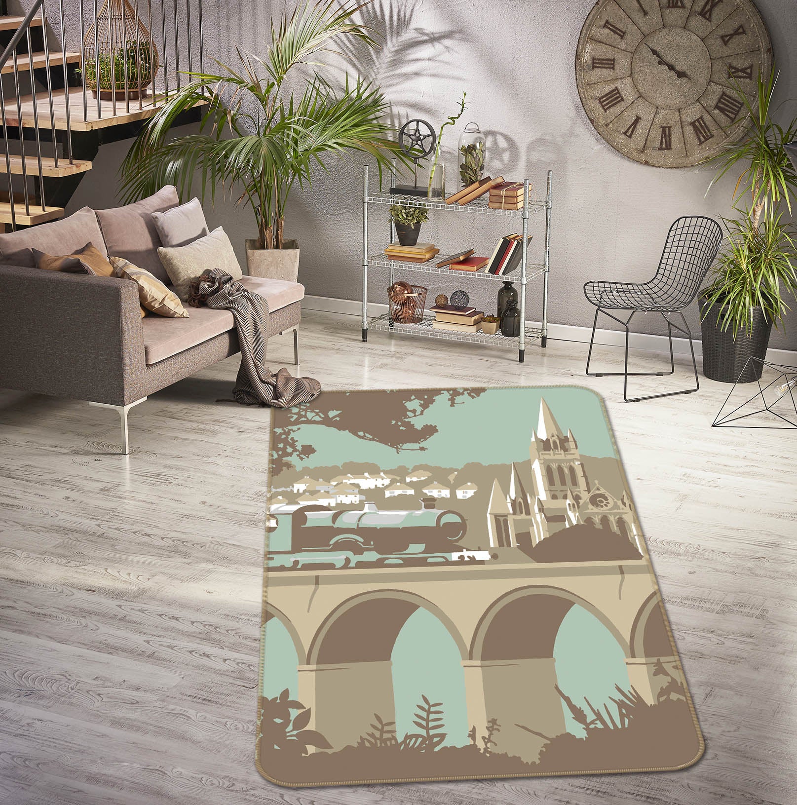 3D Truro 1161 Steve Read Rug Non Slip Rug Mat