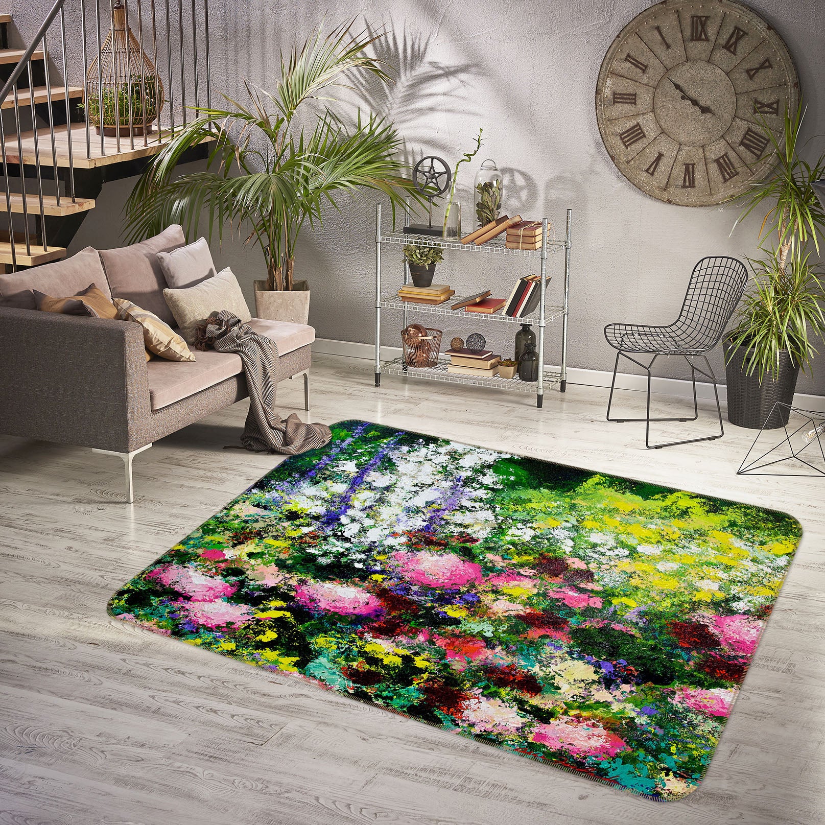 3D Summer Time 1063 Allan P. Friedlander Rug Non Slip Rug Mat