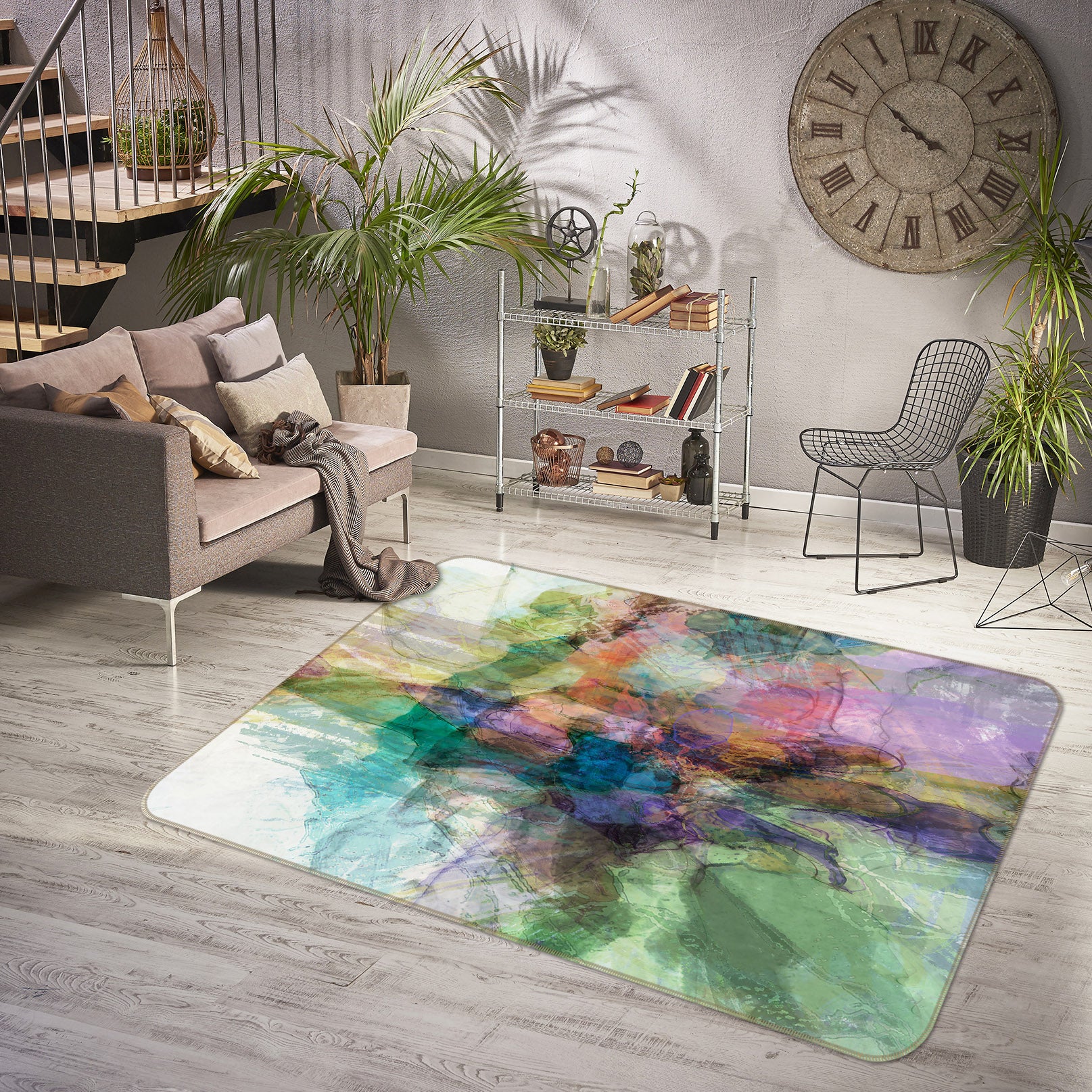 3D Color Oil Painting 128 Michael Tienhaara Rug Non Slip Rug Mat