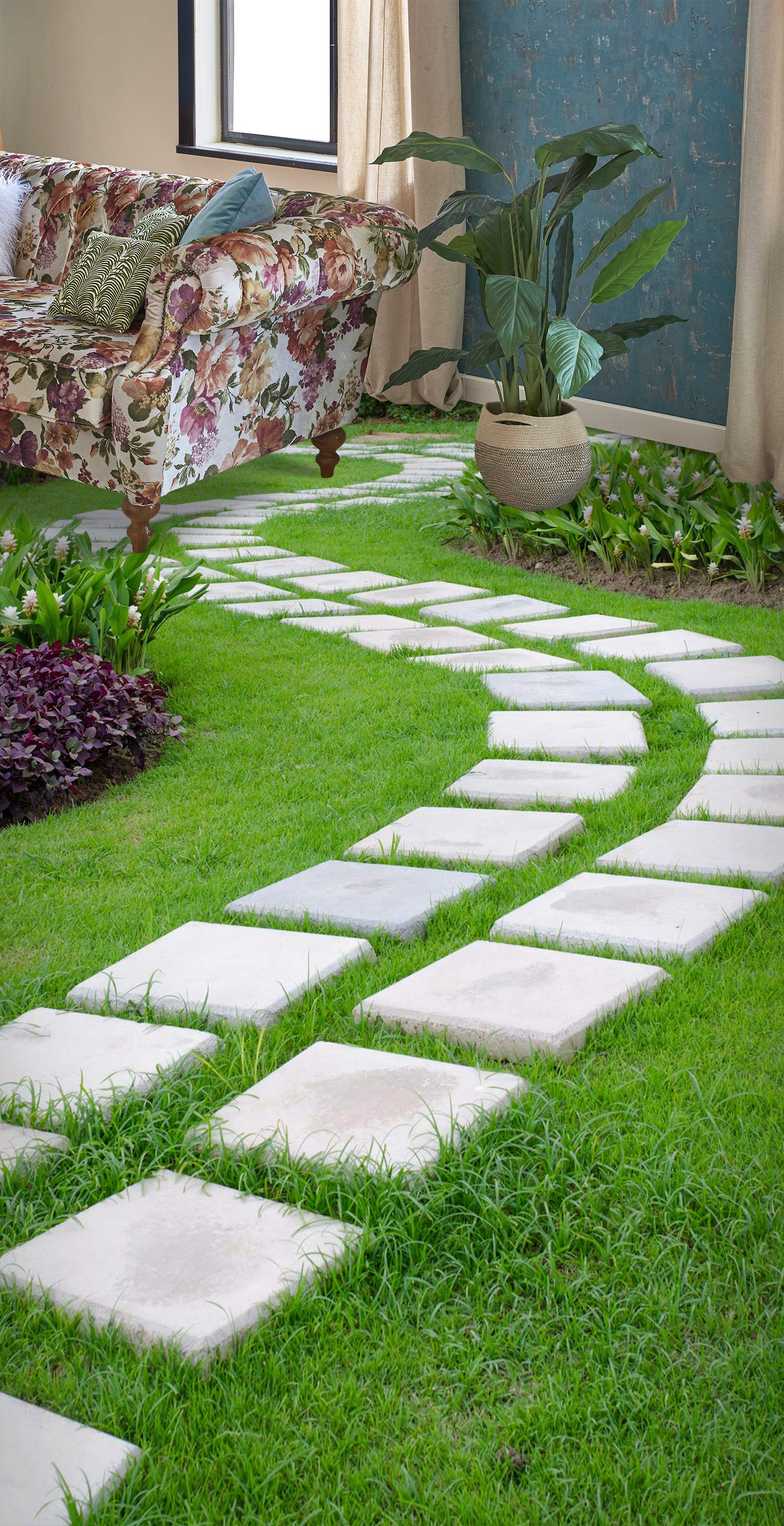 3D Square Stone Road 697 Floor Mural Wallpaper Murals Rug & Mat Print Epoxy waterproof bath floor