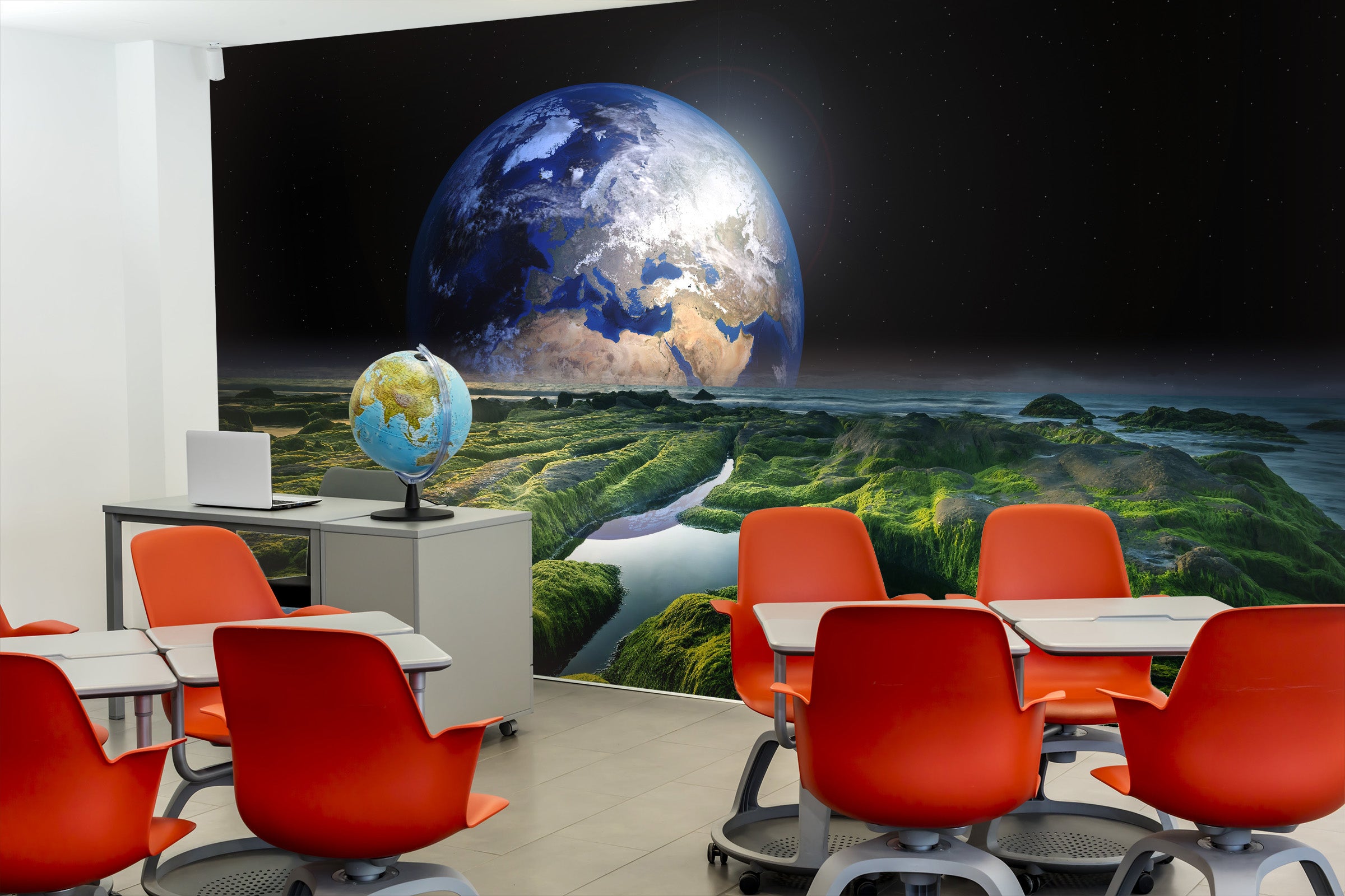 3D Earth Hillside 171 Wall Murals