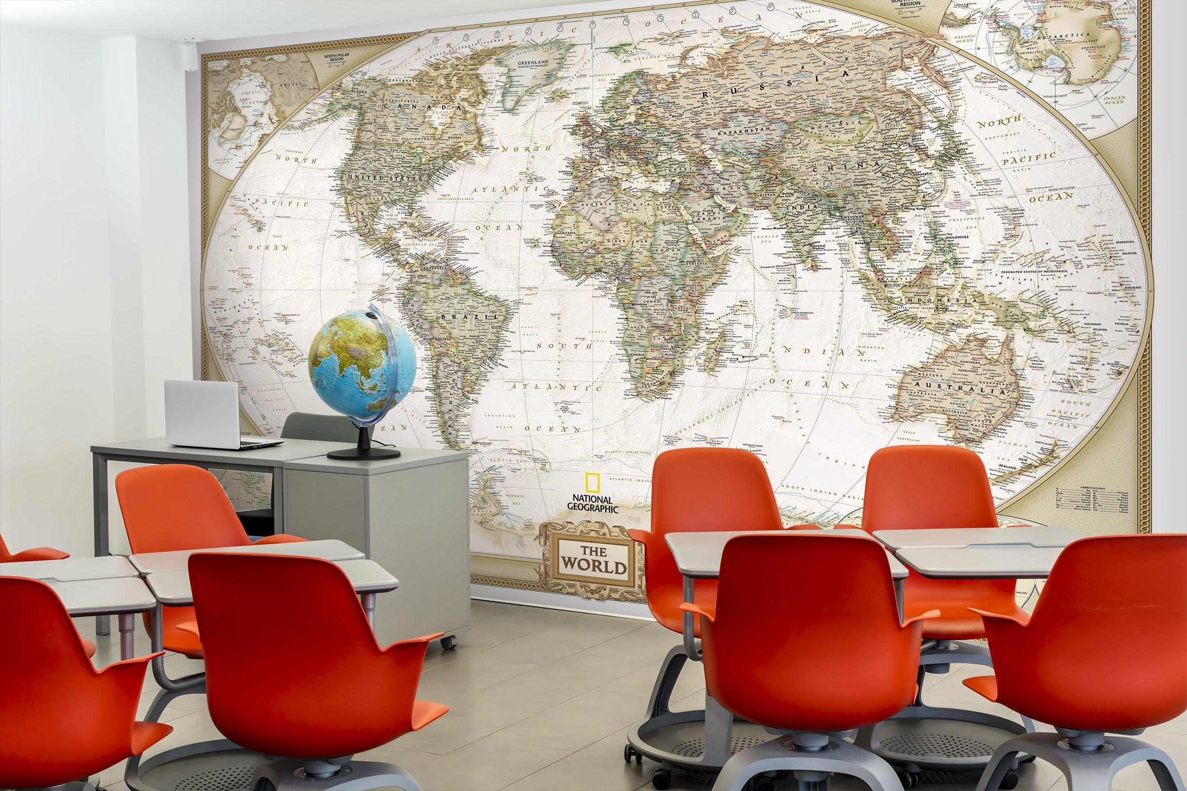 3D world map 64 Wall Murals Wallpaper AJ Wallpaper 2