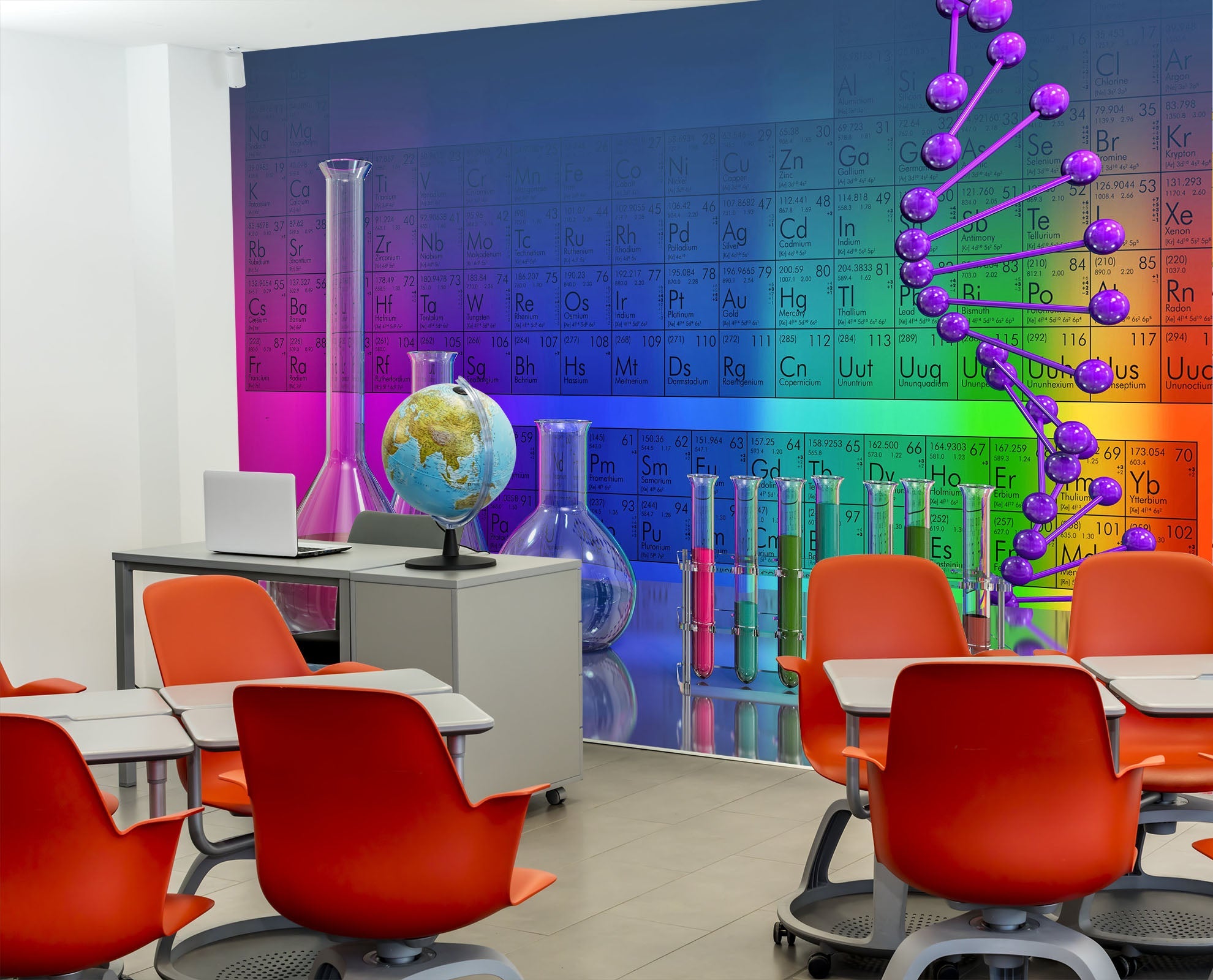 3D Chemical Formula 165 Wall Murals Wallpaper AJ Wallpaper 2