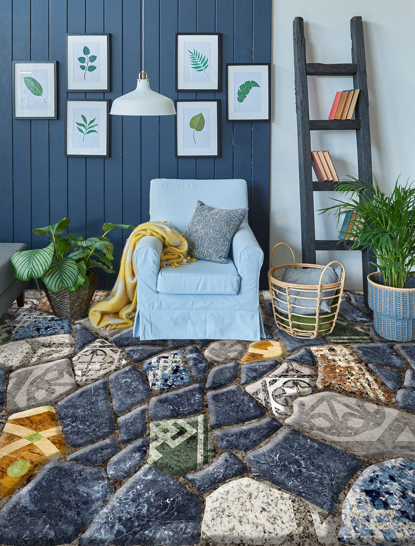3D Hard Colored Stones 947 Floor Mural Wallpaper Murals Rug & Mat Print Epoxy waterproof bath floor
