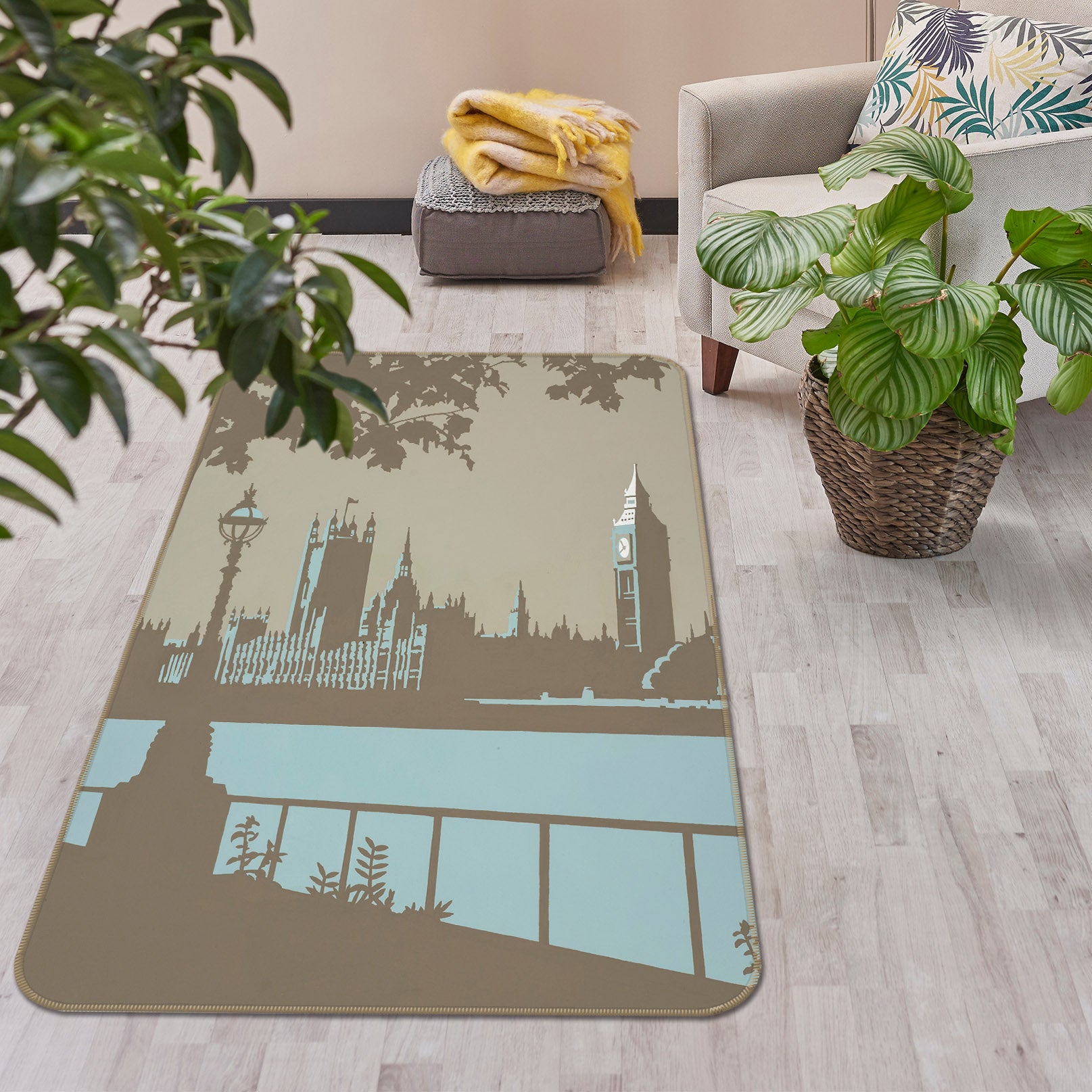 3D London 1117 Steve Read Rug Non Slip Rug Mat