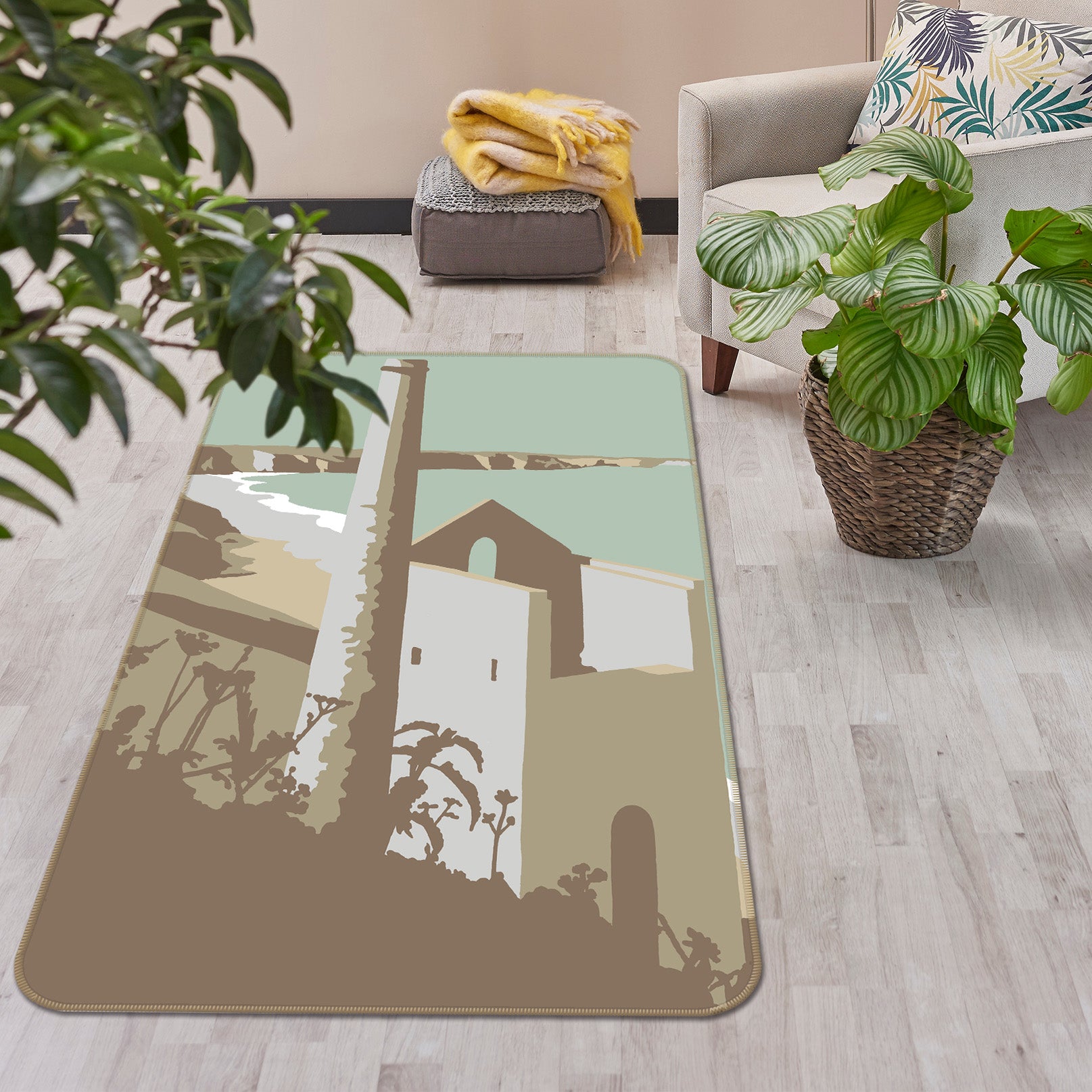 3D St Agnes 1151 Steve Read Rug Non Slip Rug Mat