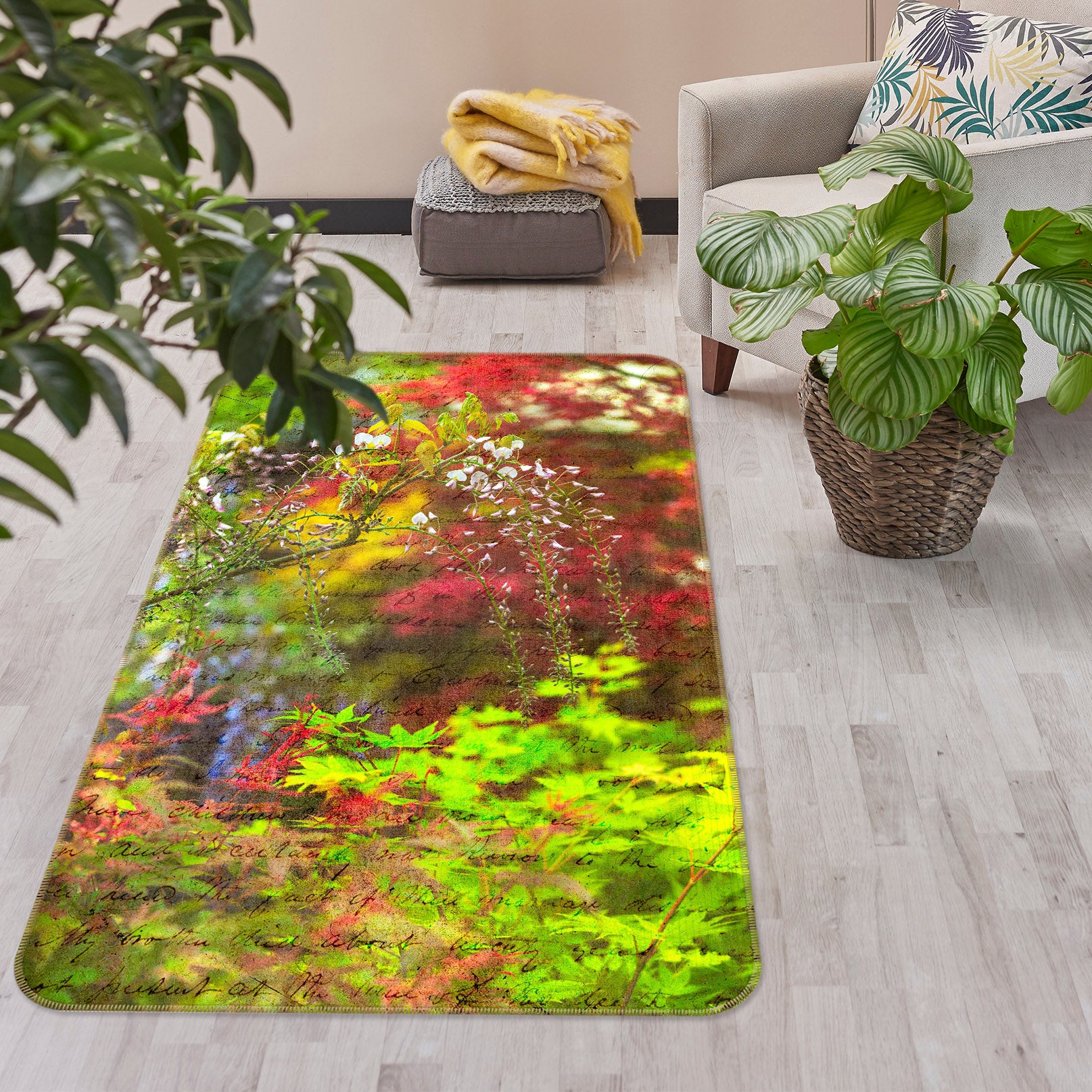 3D Spring Garden 1025 Assaf Frank Rug Non Slip Rug Mat