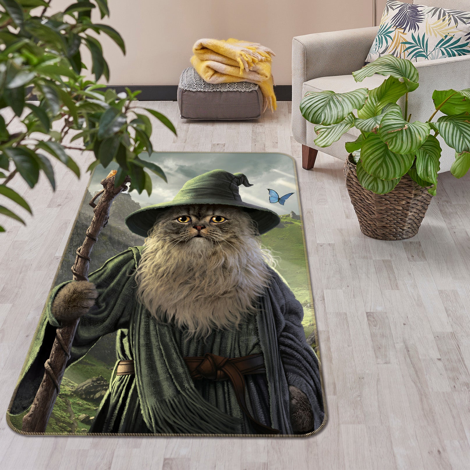 3D Catdalf Def 1018 Vincent Hie Rug Non Slip Rug Mat