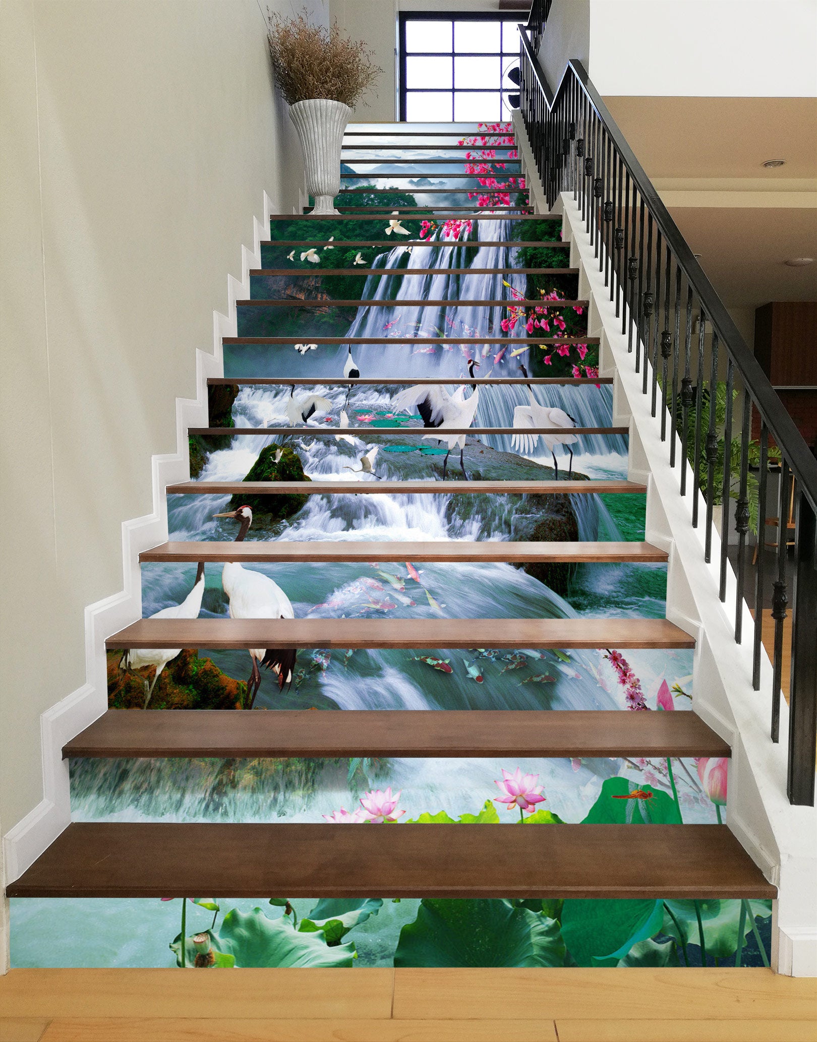 3D Landscape Picture Scroll 035 Stair Risers