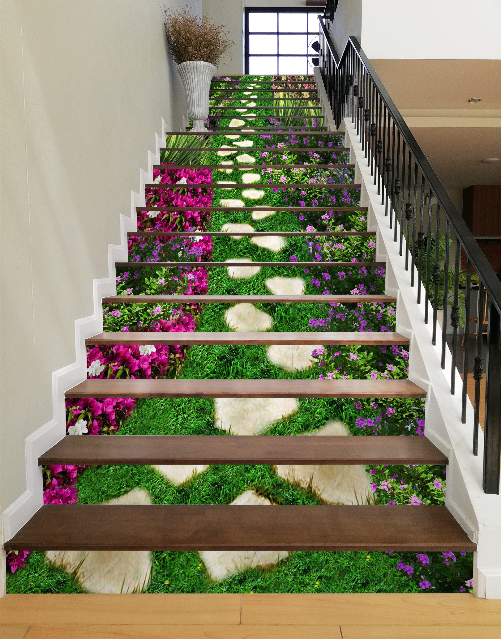 3D Garden Path 041 Stair Risers