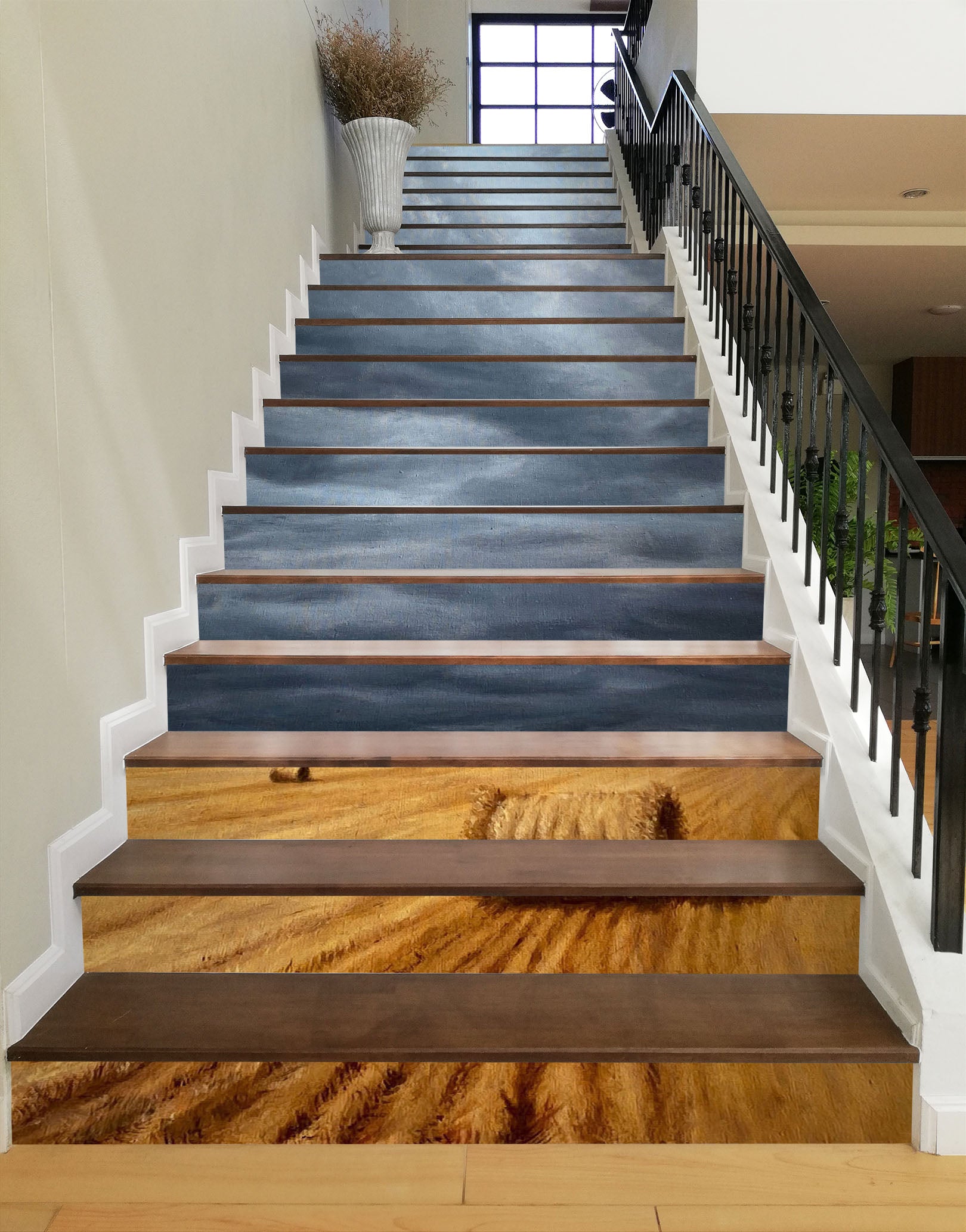 3D Sky Haystack 8802 Marina Zotova Stair Risers