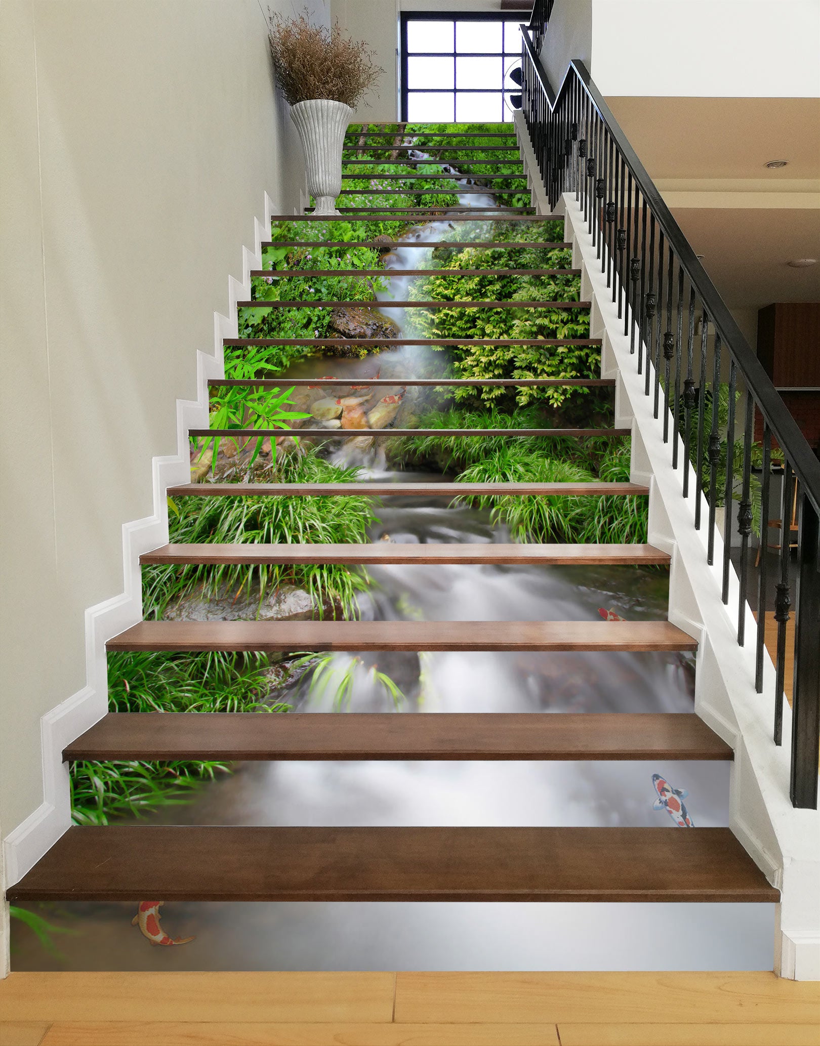 3D Turbulent Water 027 Stair Risers