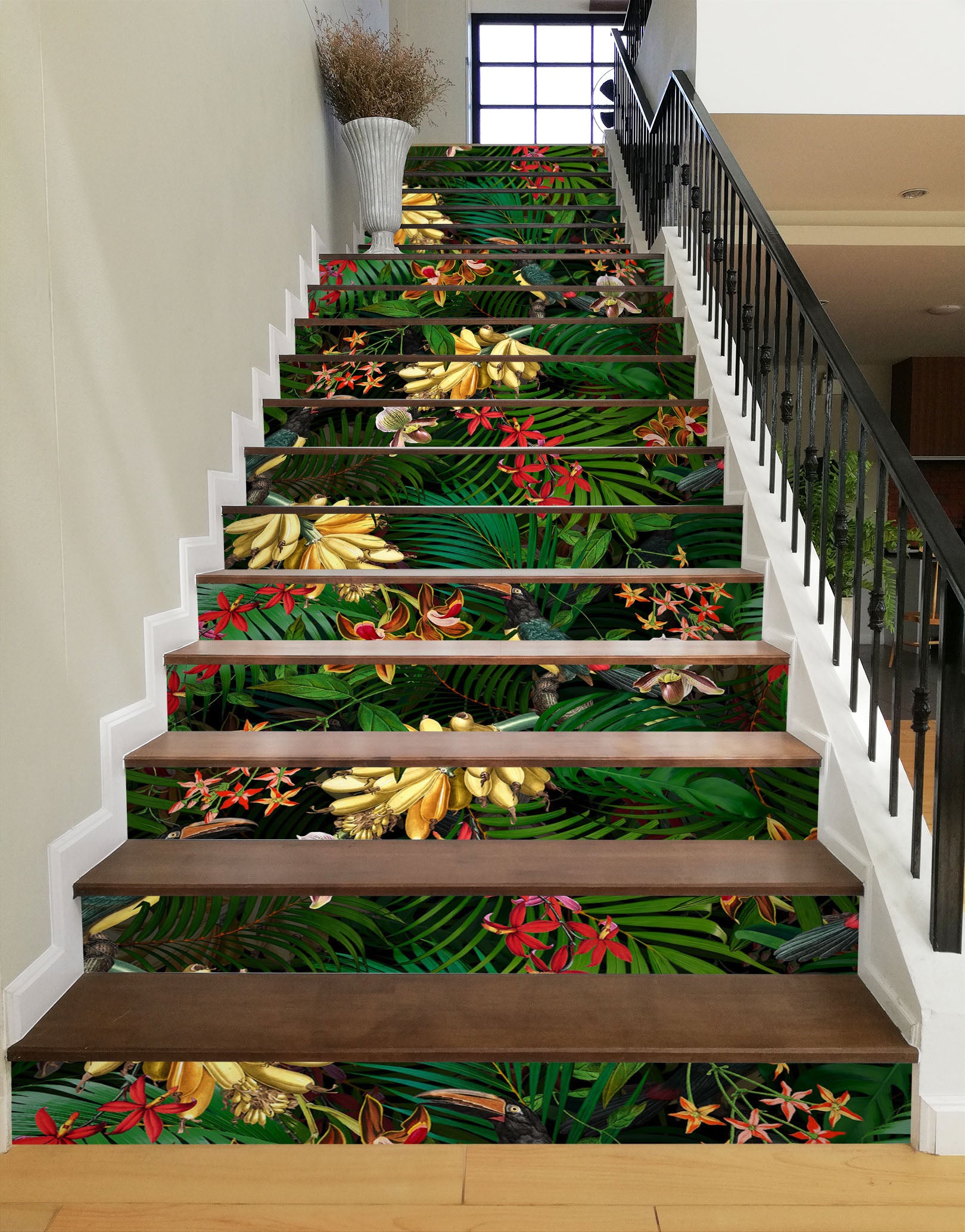 3D Jungle Grove 10424 Uta Naumann Stair Risers