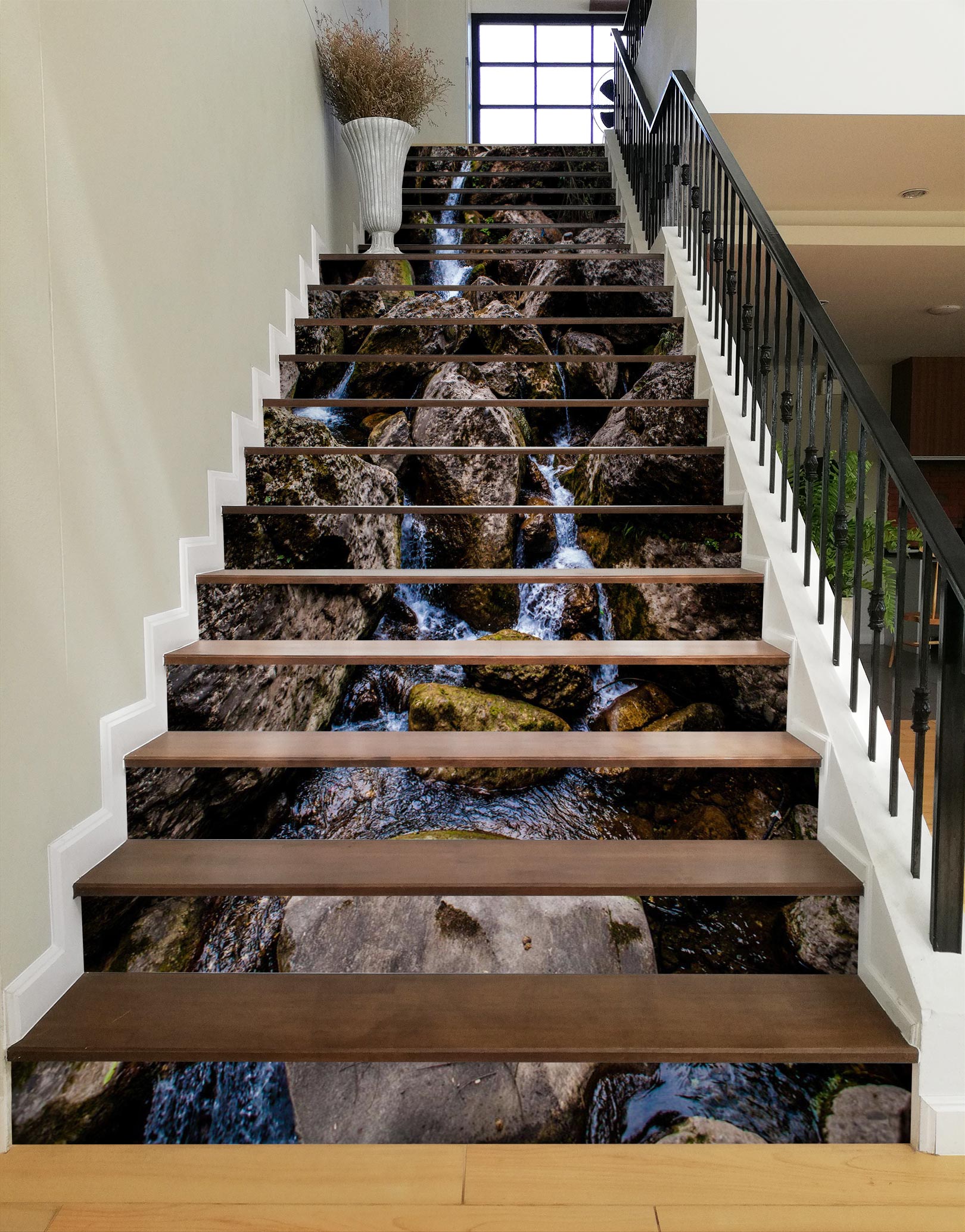 3D Quaint Rocks 204 Stair Risers