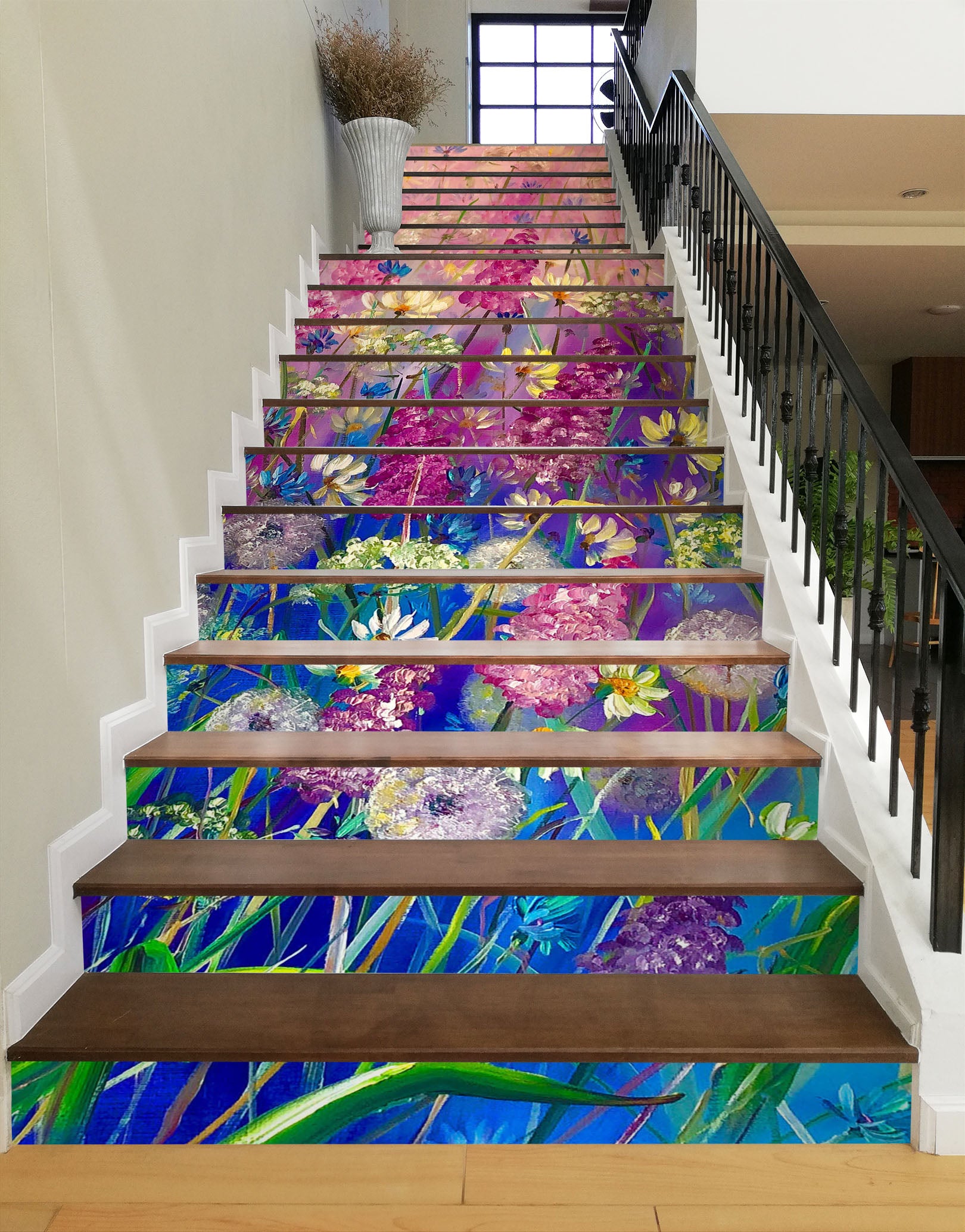 3D Beautiful Flowers 2013 Skromova Marina Stair Risers