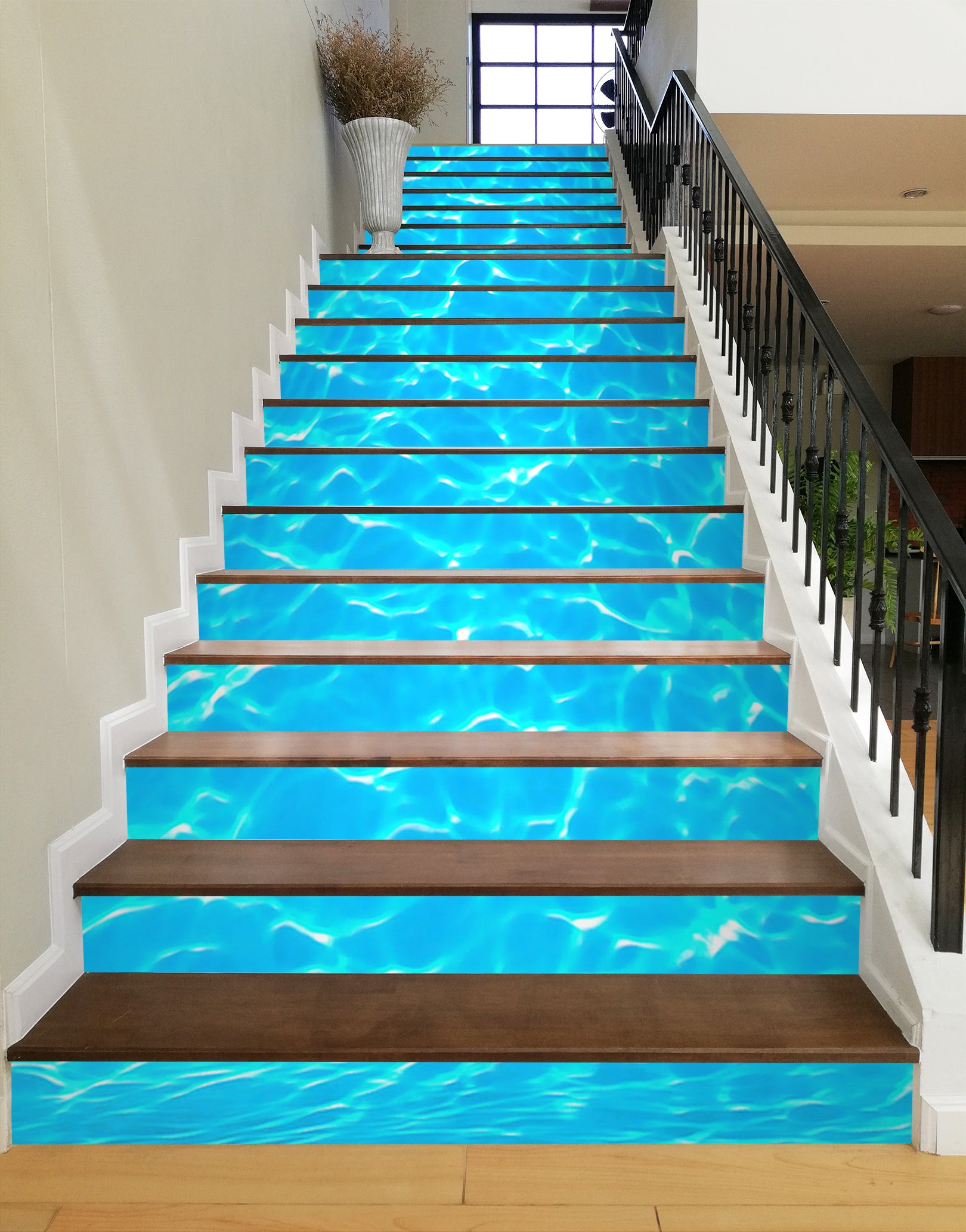 3D Ripples Of Light 036 Stair Risers