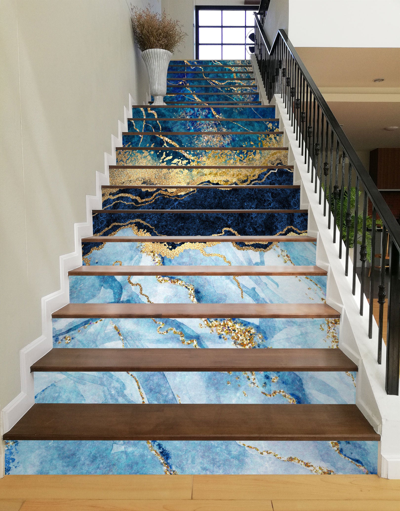 3D Four-color Star Sand 506 Stair Risers