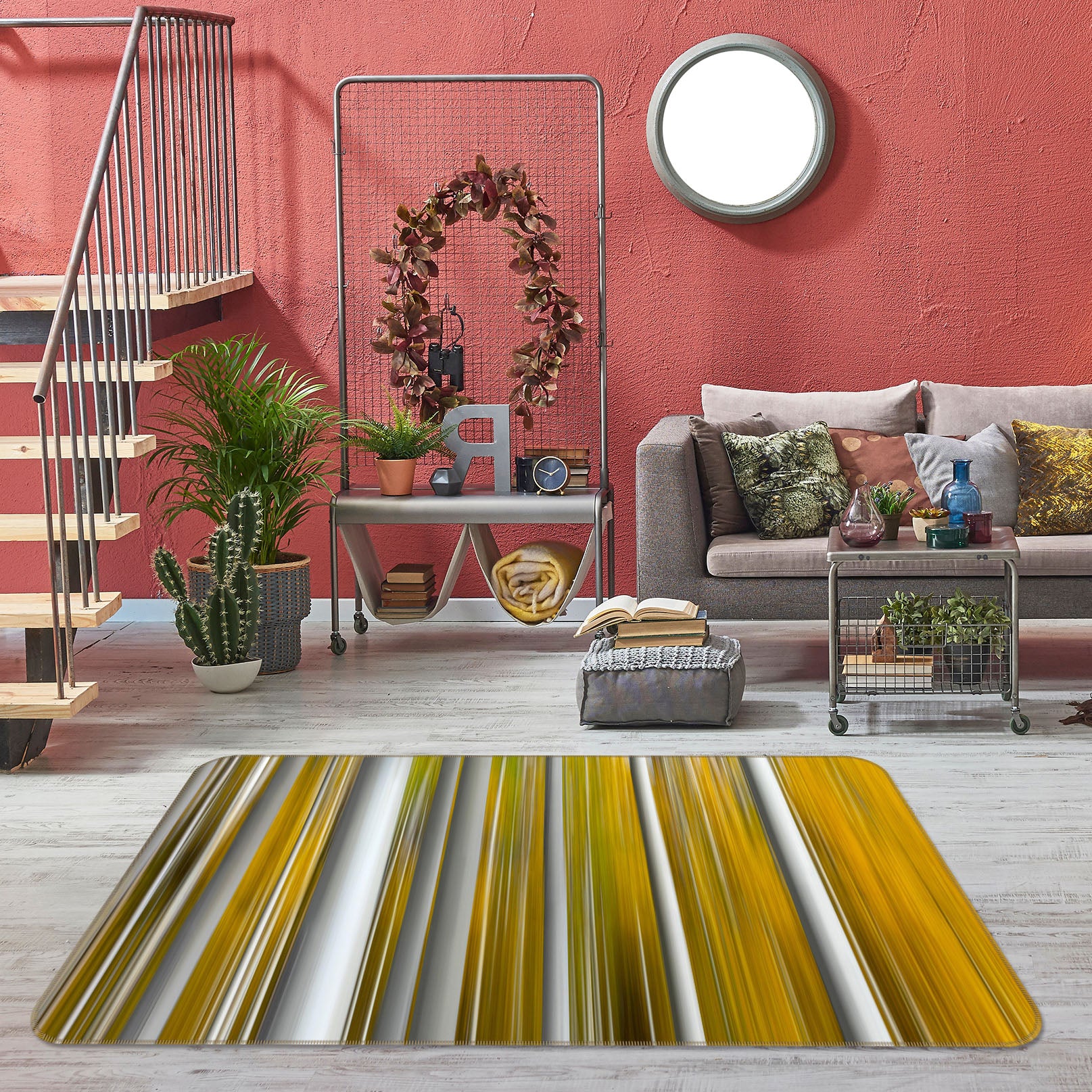 3D White Trunk 1140 Marco Carmassi Rug Non Slip Rug Mat