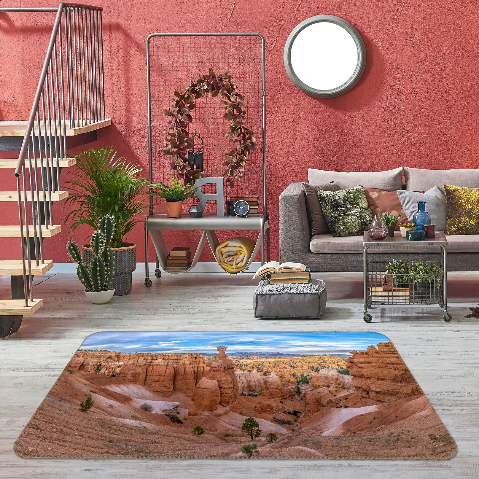 3D Loess City 1126 Marco Carmassi Rug Non Slip Rug Mat