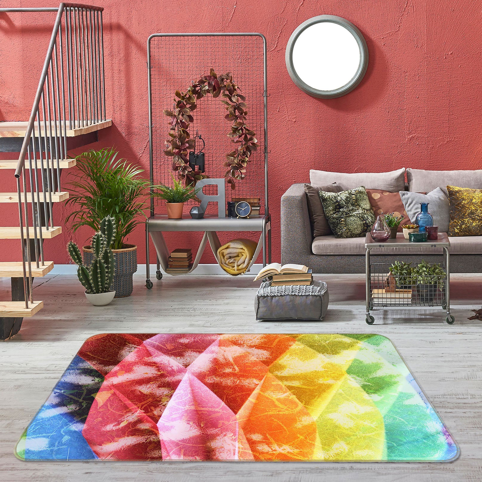 3D Color Cone 71020 Shandra Smith Rug Non Slip Rug Mat