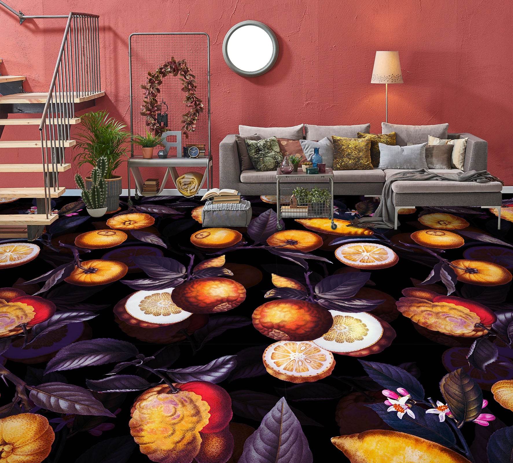 3D Fruit 99230 Uta Naumann Floor Mural Wallpaper Murals Self-Adhesive Removable Print Epoxy