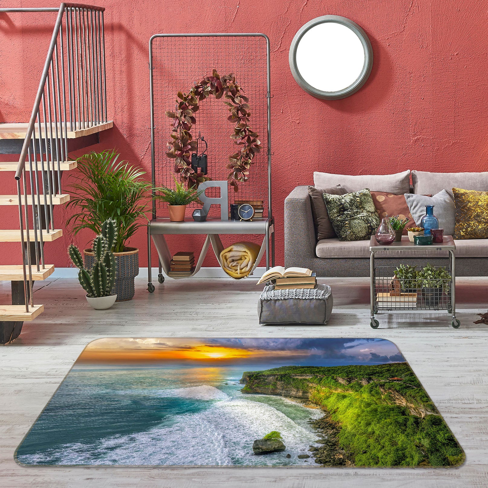 3D Forest River Water 1170 Marco Carmassi Rug Non Slip Rug Mat