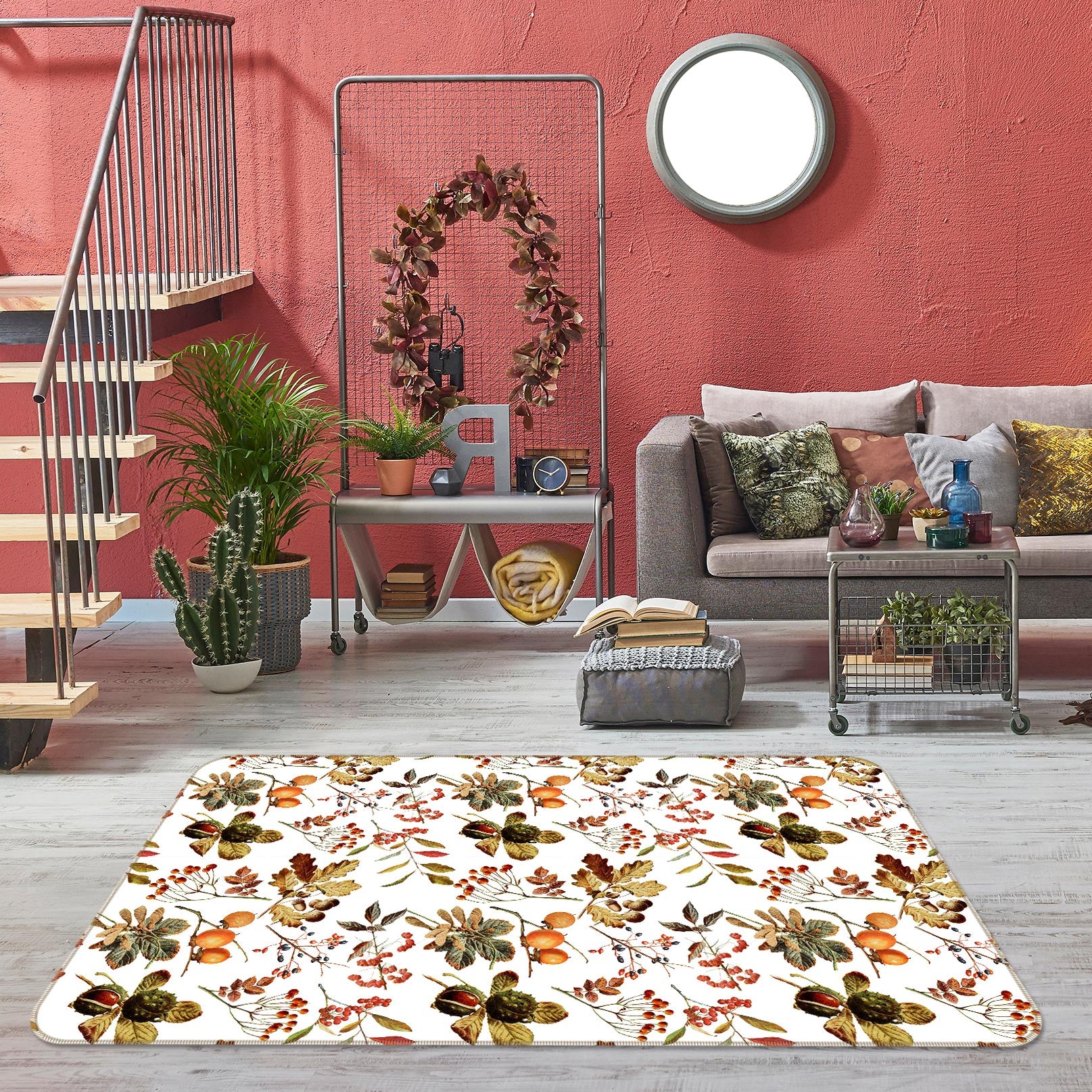 3D Pear Fruit 117 Uta Naumann Rug Non Slip Rug Mat