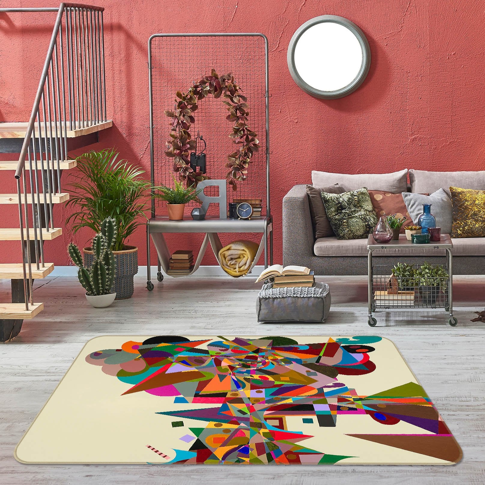 3D Atherton 1005 Allan P. Friedlander Rug Non Slip Rug Mat Mat AJ Creativity Home