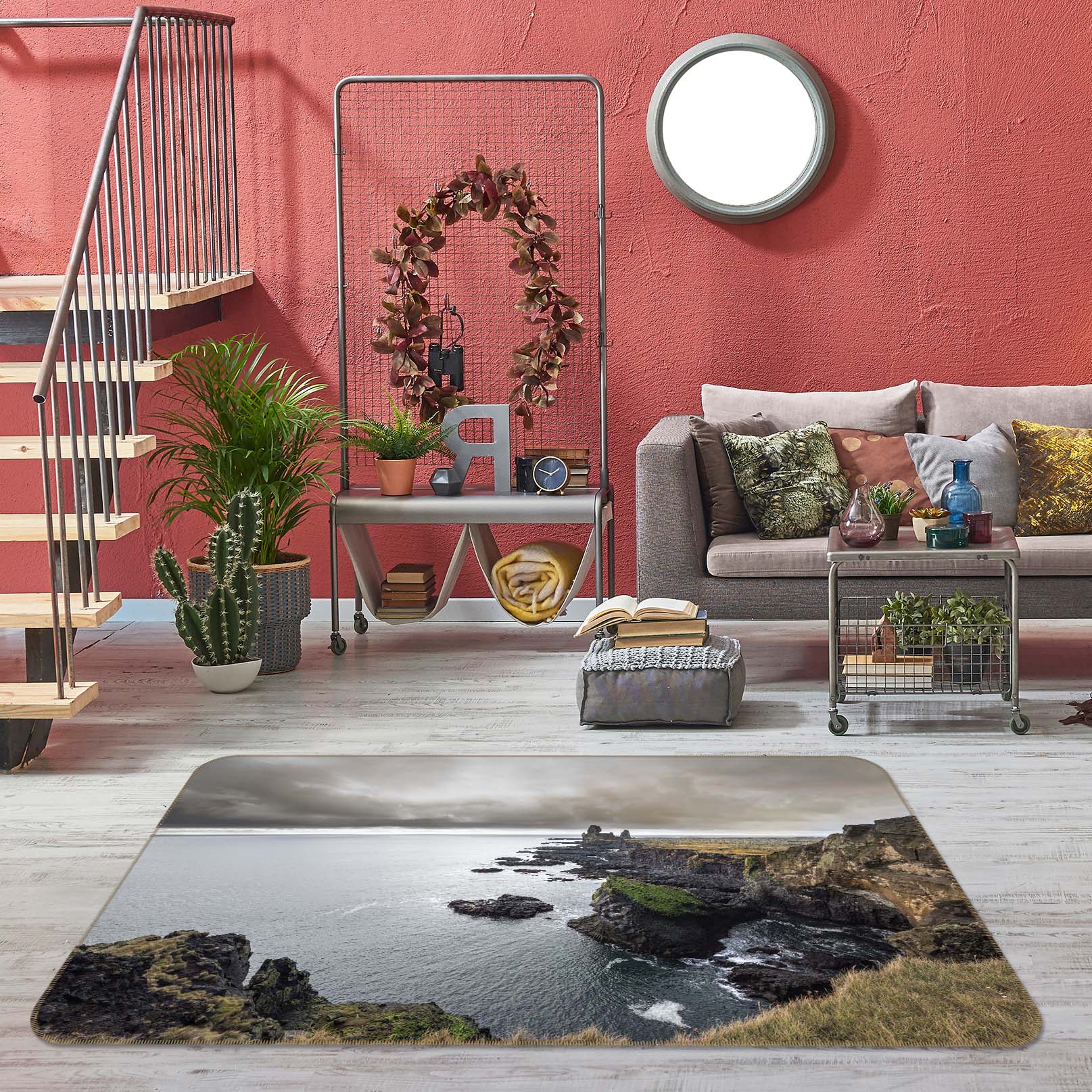 3D Sea Stones 1119 Marco Carmassi Rug Non Slip Rug Mat