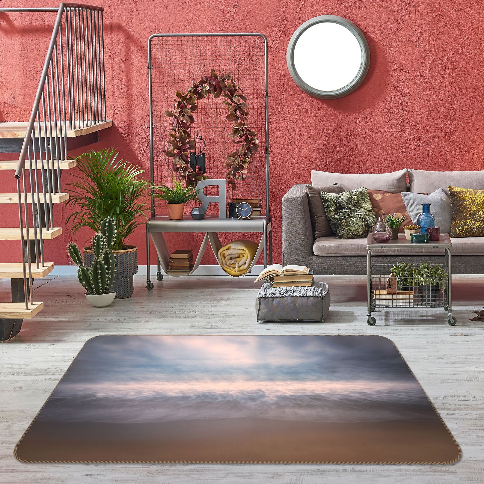 3D Beach Waves 1115 Marco Carmassi Rug Non Slip Rug Mat