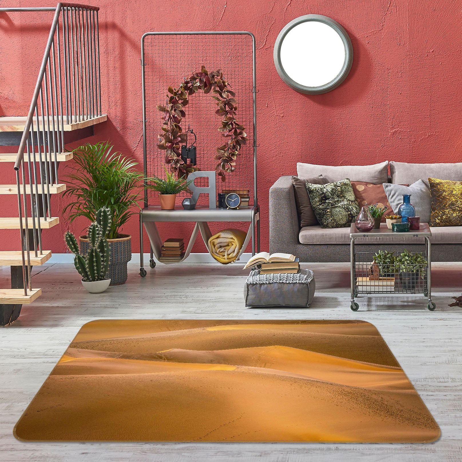 3D Loess Desert 1127 Marco Carmassi Rug Non Slip Rug Mat