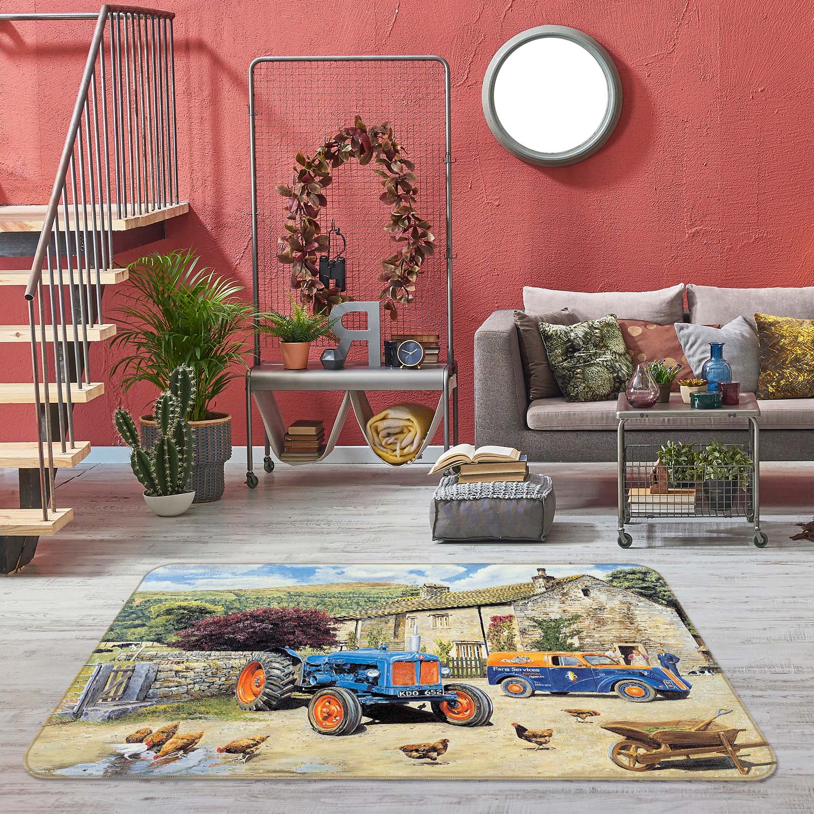 3D The New Major 1112 Trevor Mitchell Rug Non Slip Rug Mat