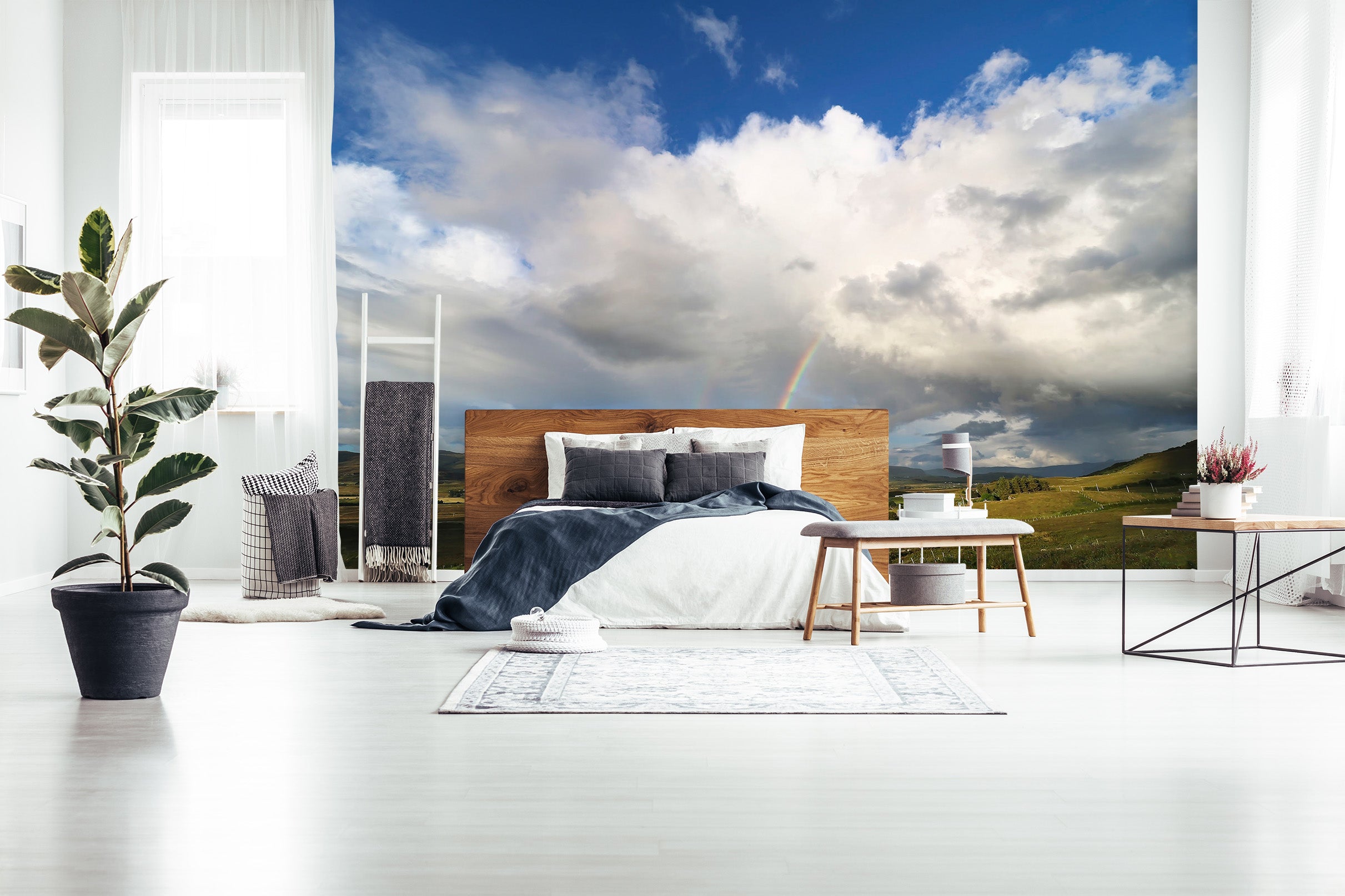 3D Grassland Clouds 116 Jerry LoFaro Wall Mural Wall Murals