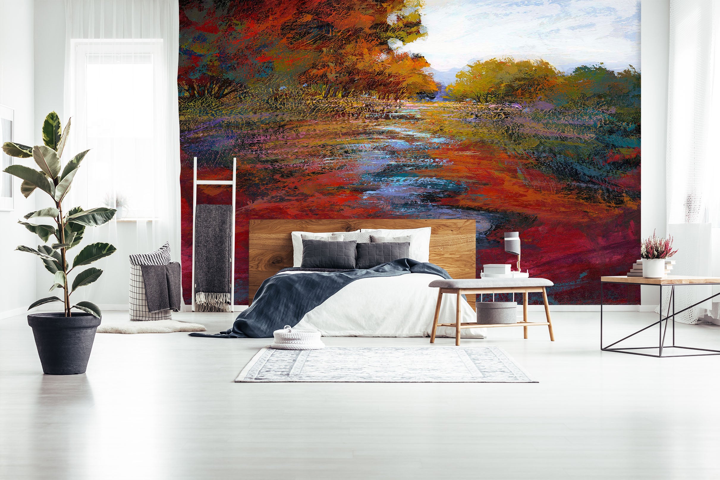 3D Red Maple Leaf 1541 Michael Tienhaara Wall Mural Wall Murals