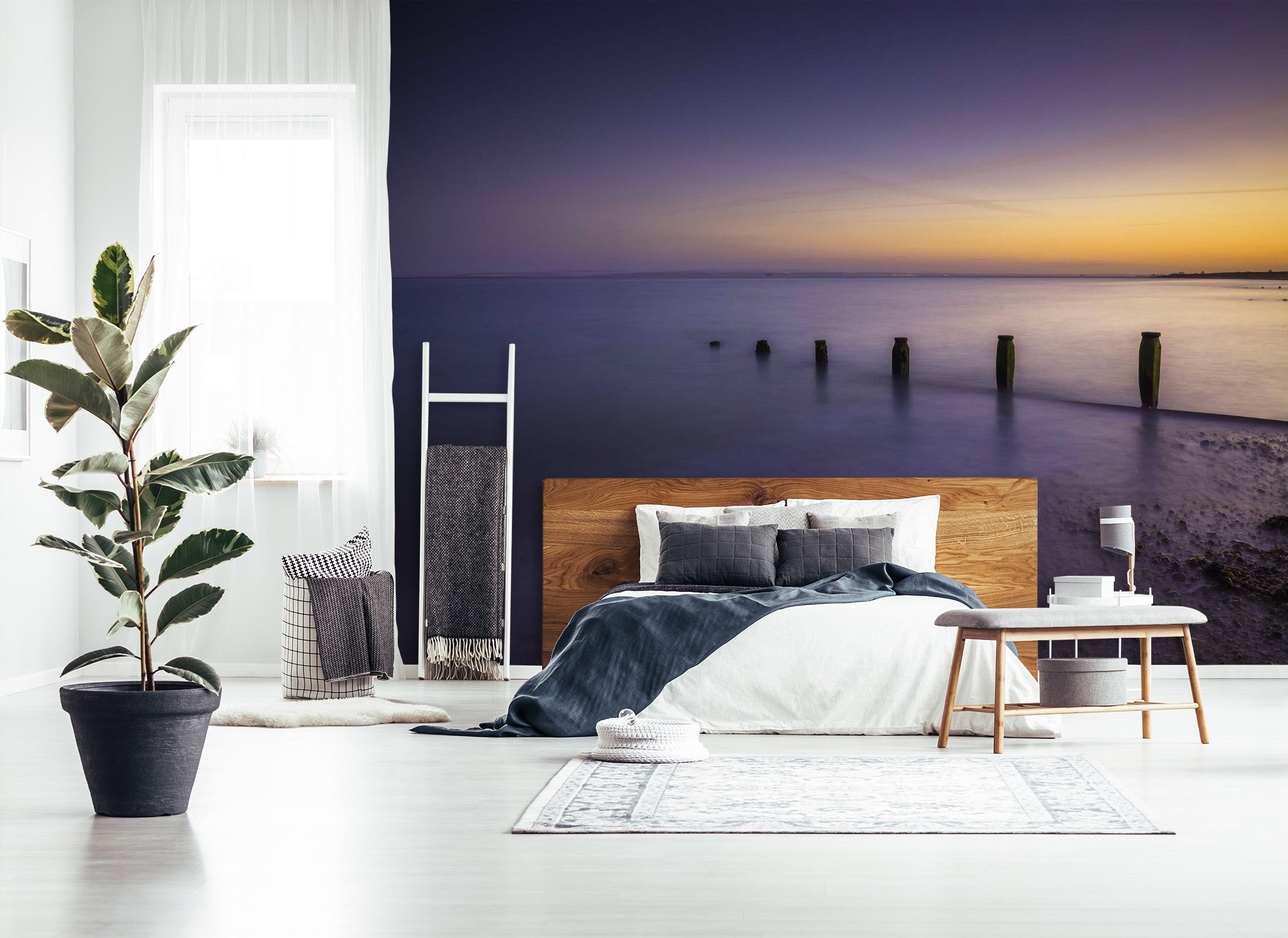 3D Calm Sea Level 008 Assaf Frank Wall Mural Wall Murals