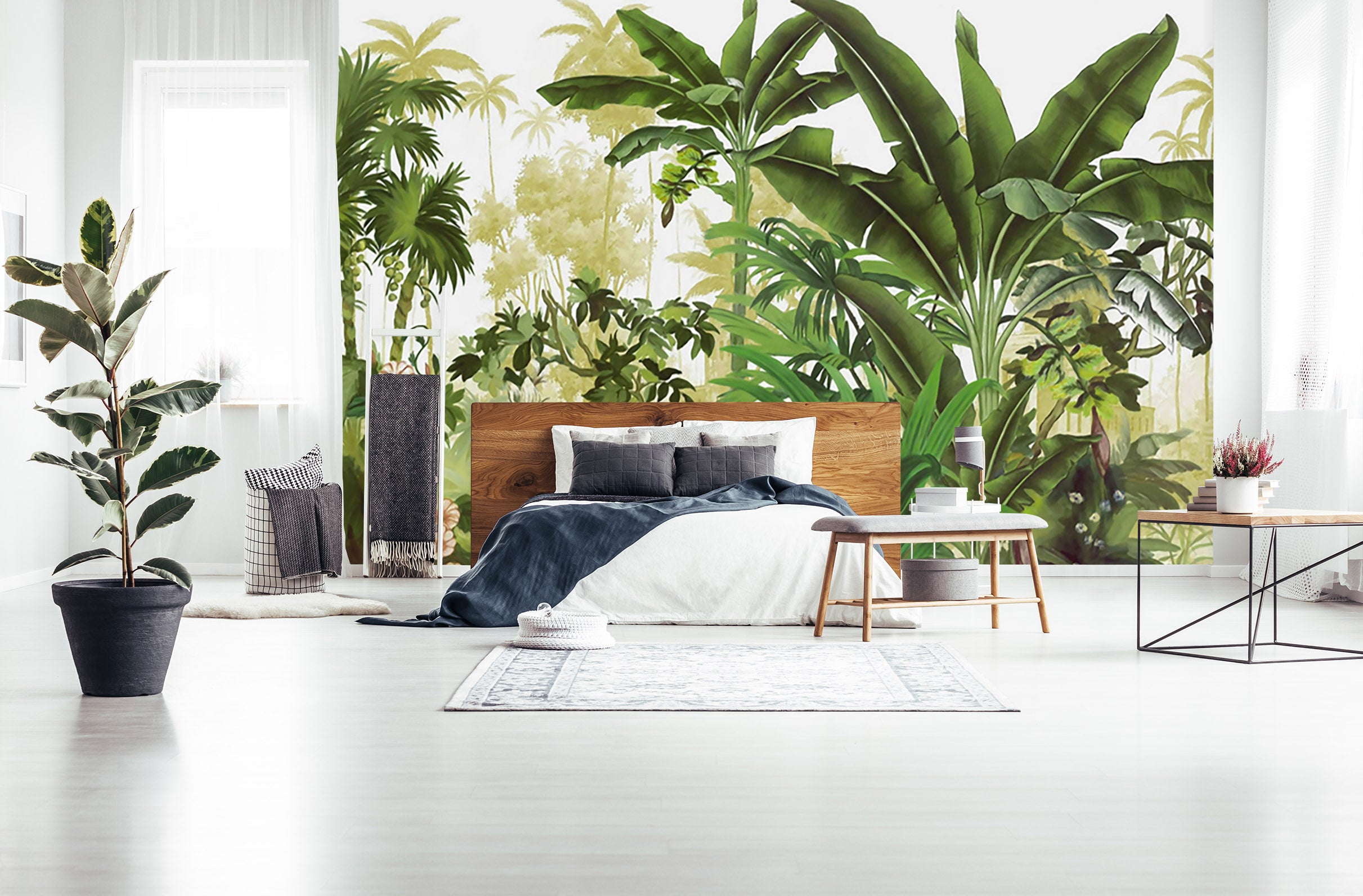 3D Forest Flower 1509 Wall Murals