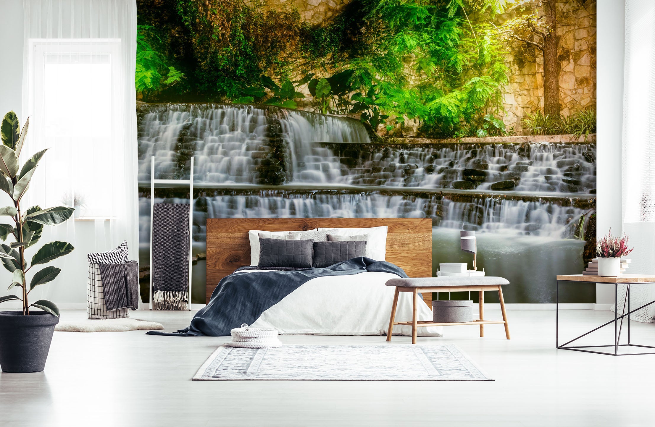 3D Waterfall Scenery 5240 Beth Sheridan Wall Mural Wall Murals