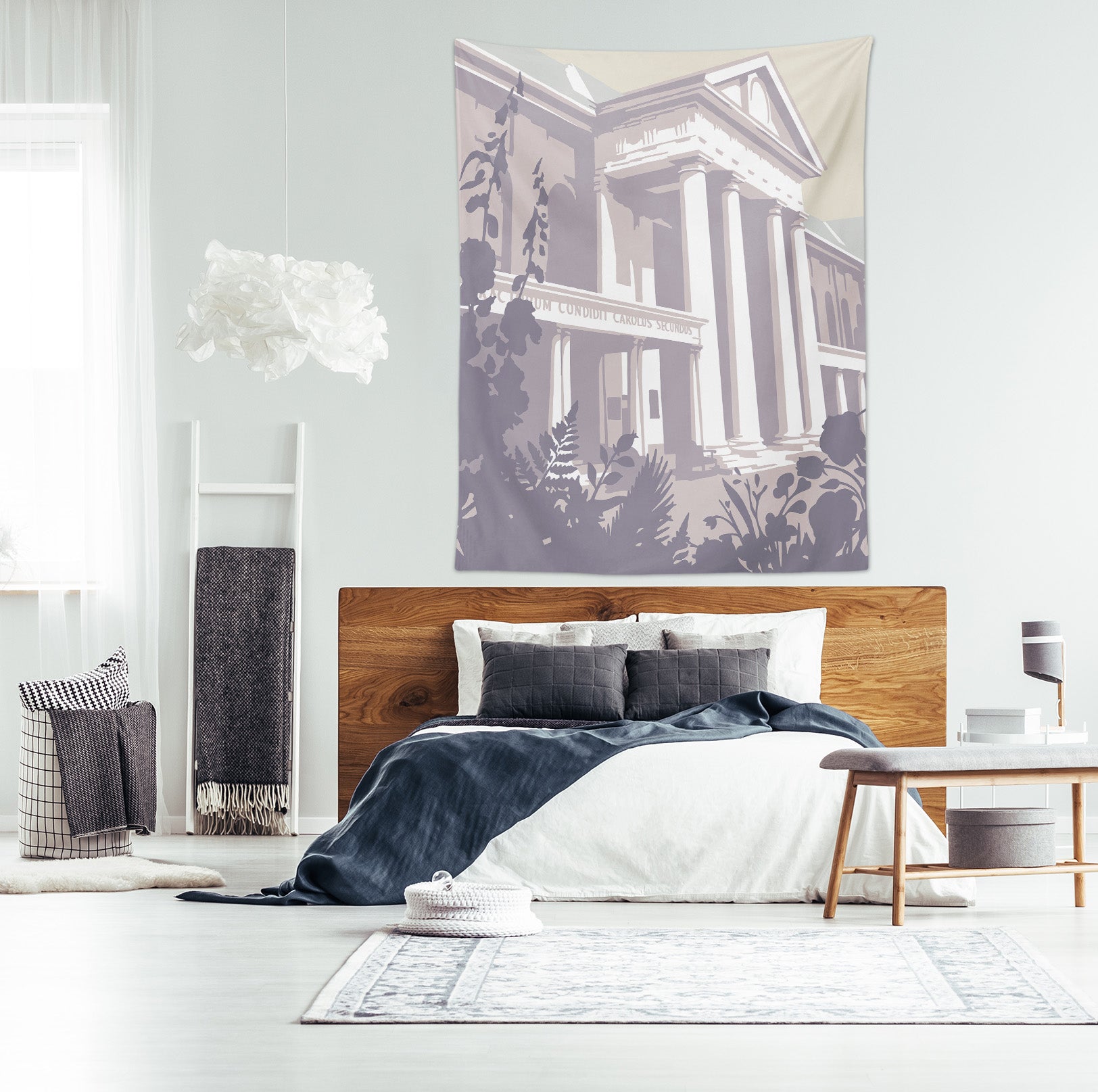 3D Flower Building 5332 Steve Read Tapestry Hanging Cloth Hang