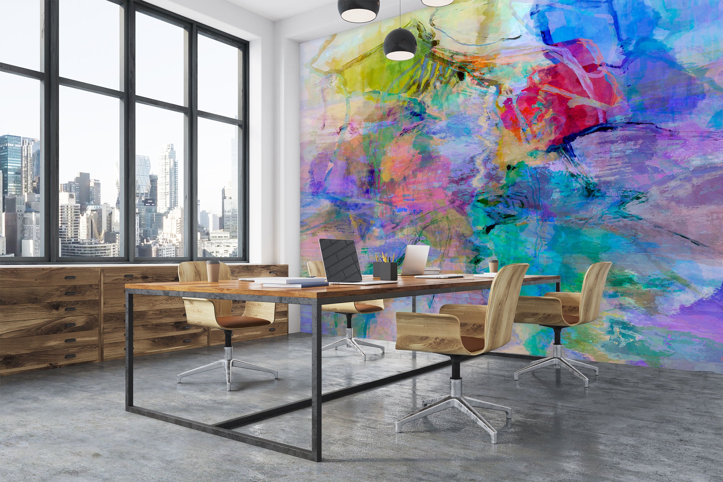 3D Painted Pattern 1522 Michael Tienhaara Wall Mural Wall Murals