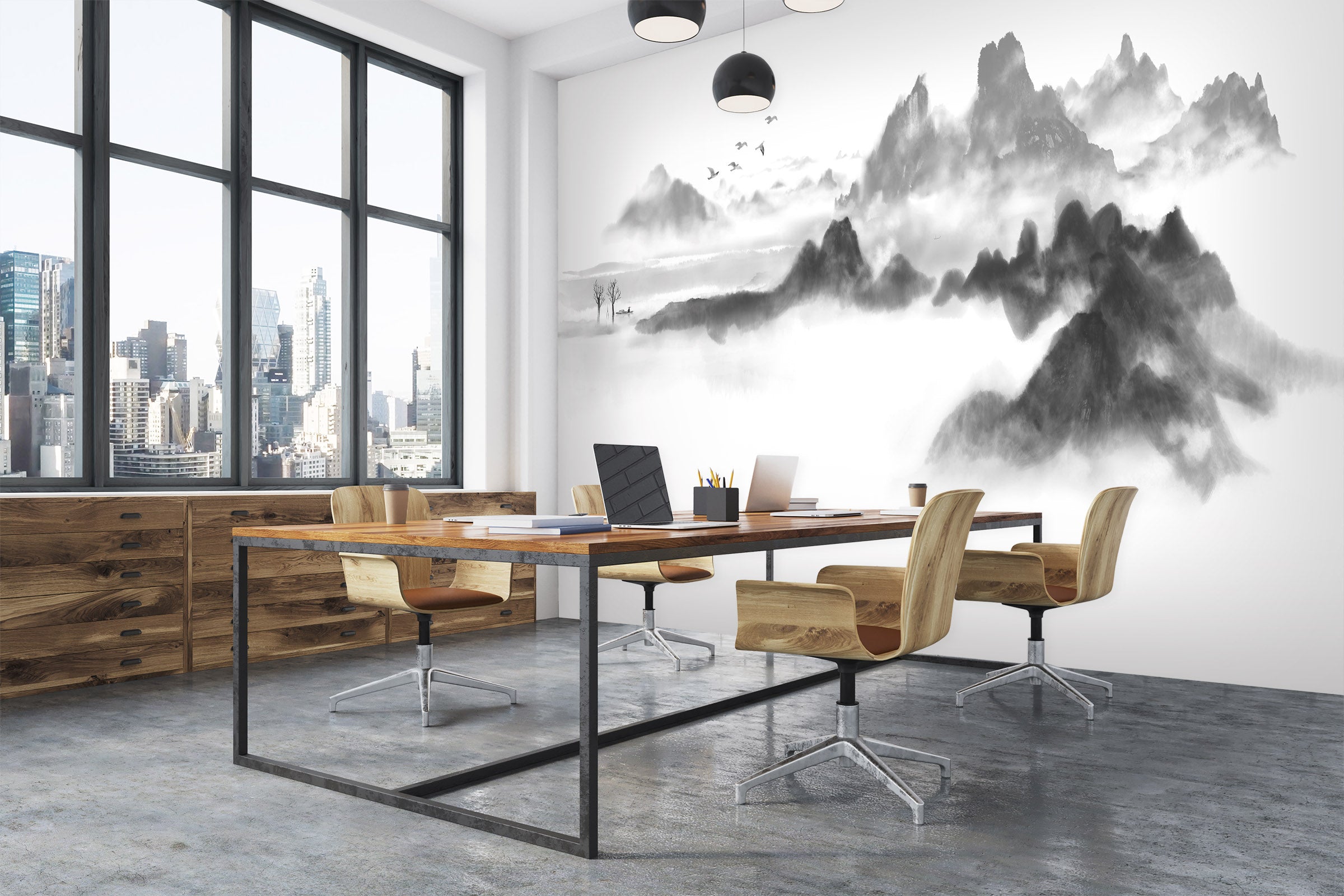 3D Sketch Valley 1431 Wall Murals