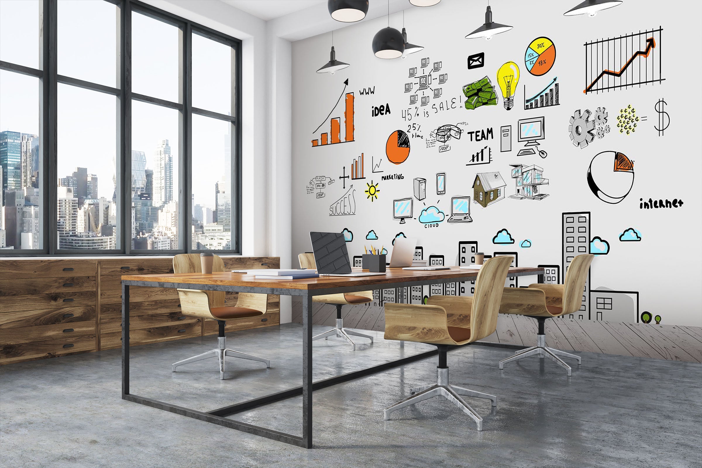 3D Illustration Pattern 015 Wall Murals