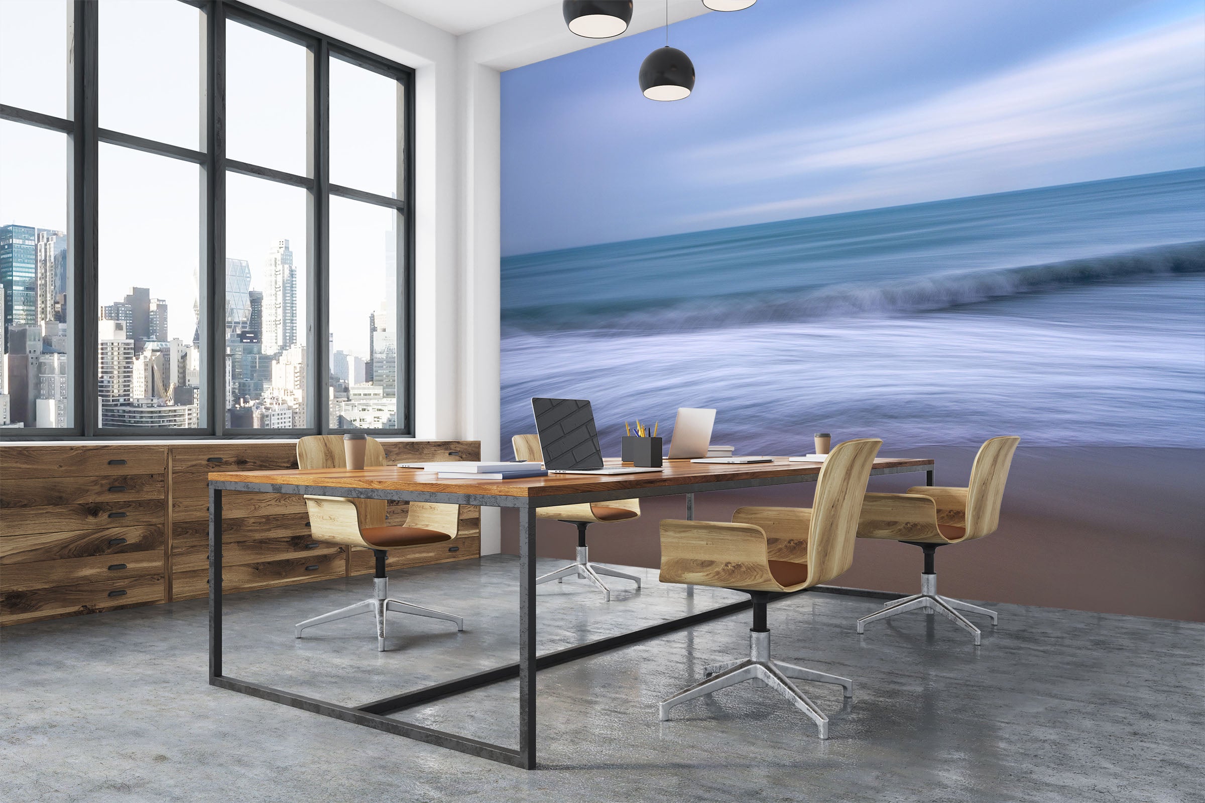 3D Blue Sea 1413 Marco Carmassi Wall Mural Wall Murals