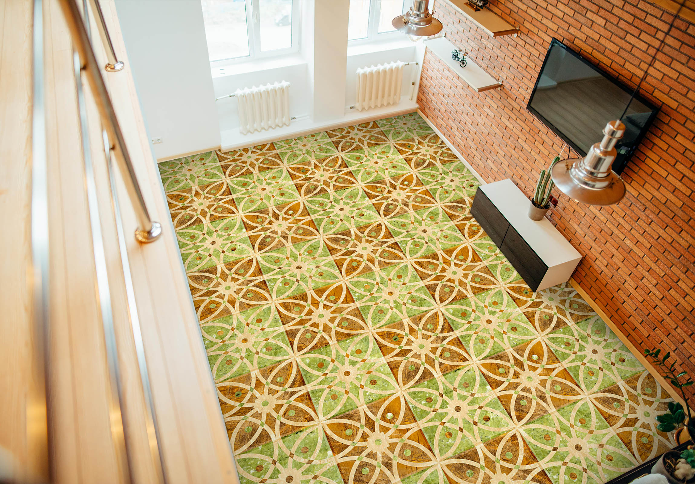 3D Exquisite Hollow Design 993 Floor Mural Wallpaper Murals Self-Adhesive Removable Print Epoxy