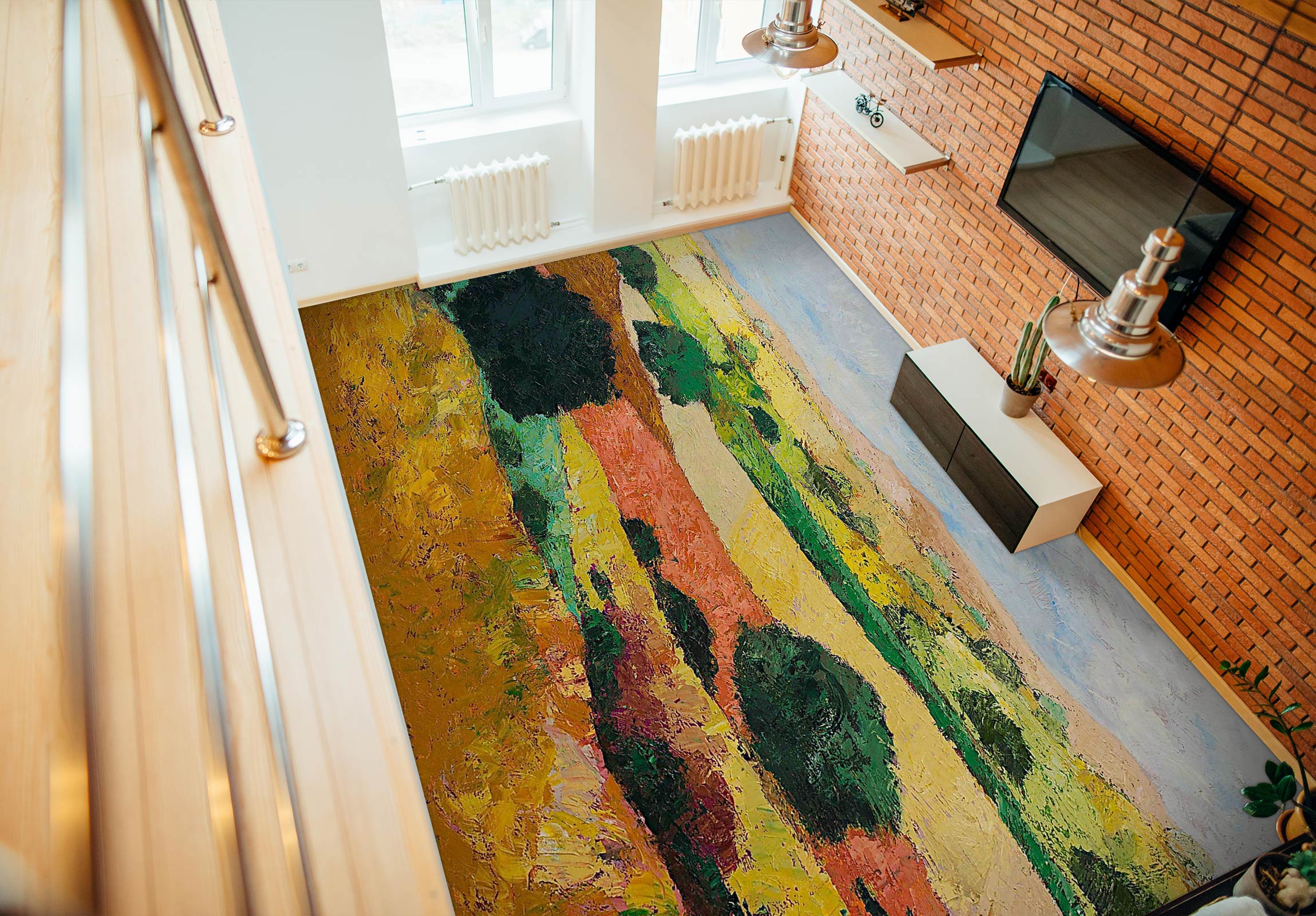 3D Field Grass 9553 Allan P. Friedlander Floor Mural Wallpaper Murals Self-Adhesive Removable Print Epoxy