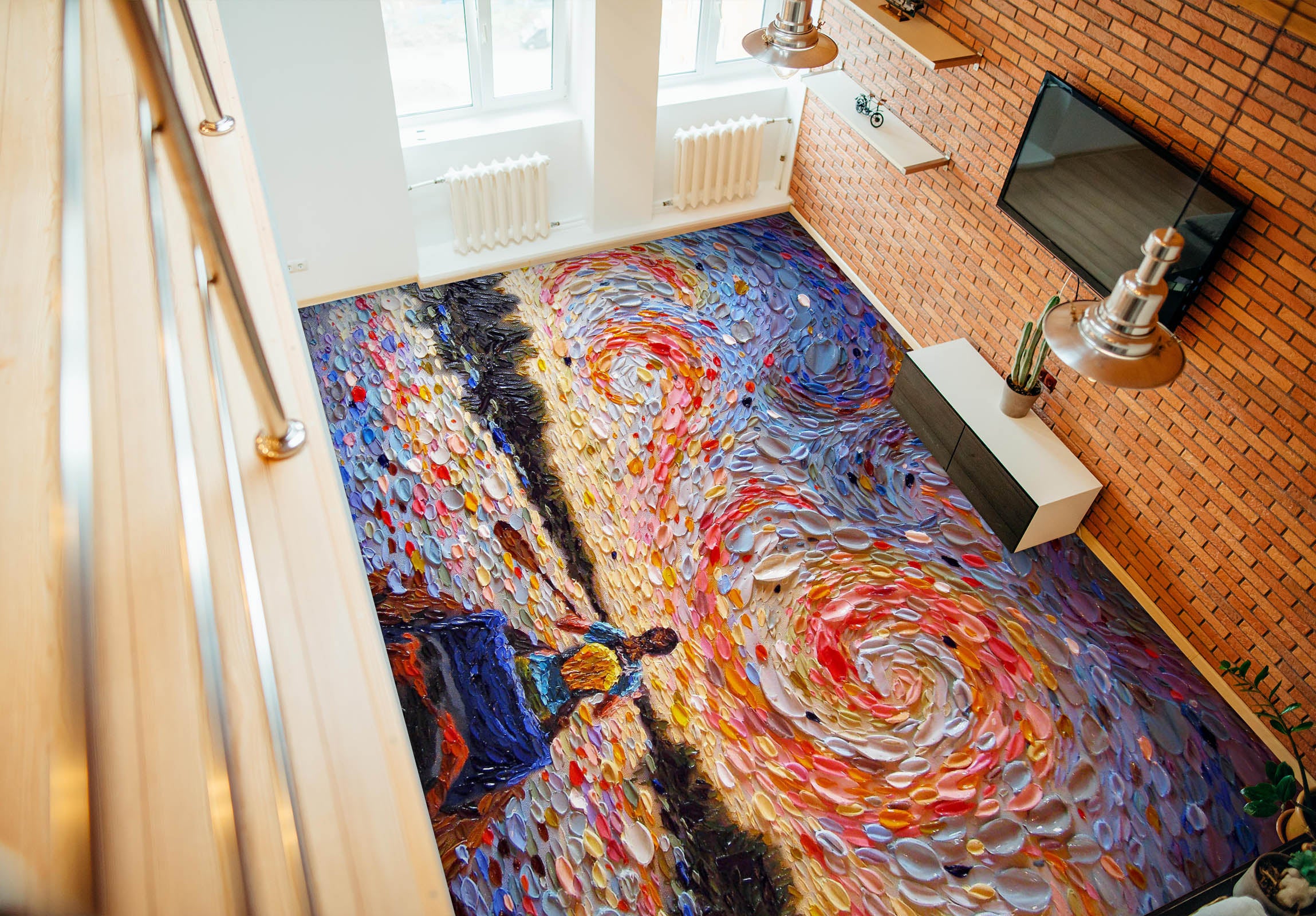 3D Sunset Boating Pattern 102151 Dena Tollefson Floor Mural Wallpaper Murals Self-Adhesive Removable Print Epoxy