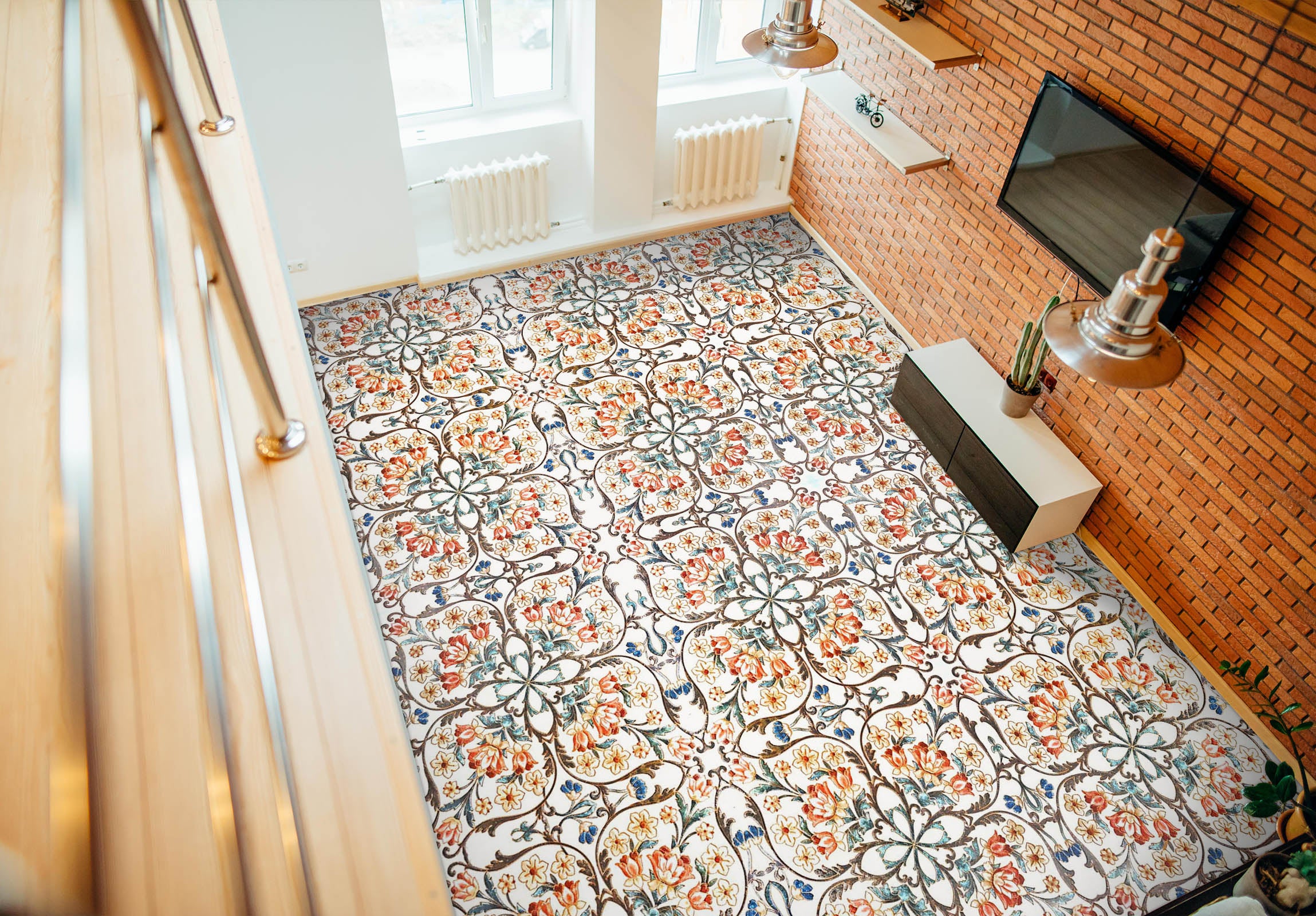 3D Exquisite Pattern 766 Floor Mural Wallpaper Murals Rug & Mat Print Epoxy waterproof bath floor