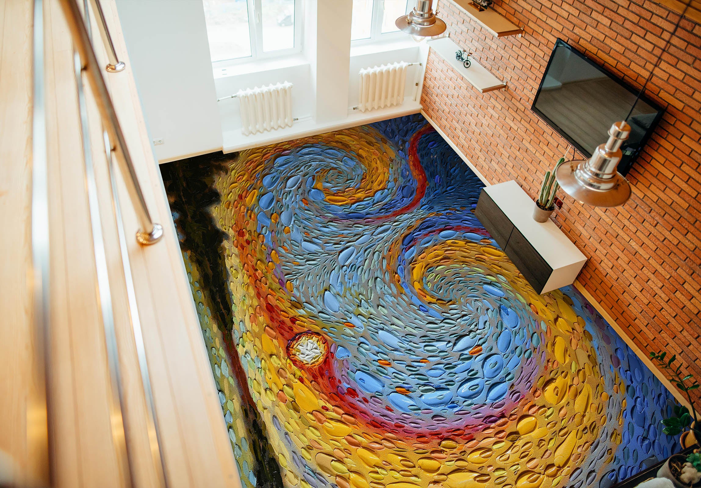 3D Sunset Sky Pattern 102165 Dena Tollefson Floor Mural Wallpaper Murals Self-Adhesive Removable Print Epoxy